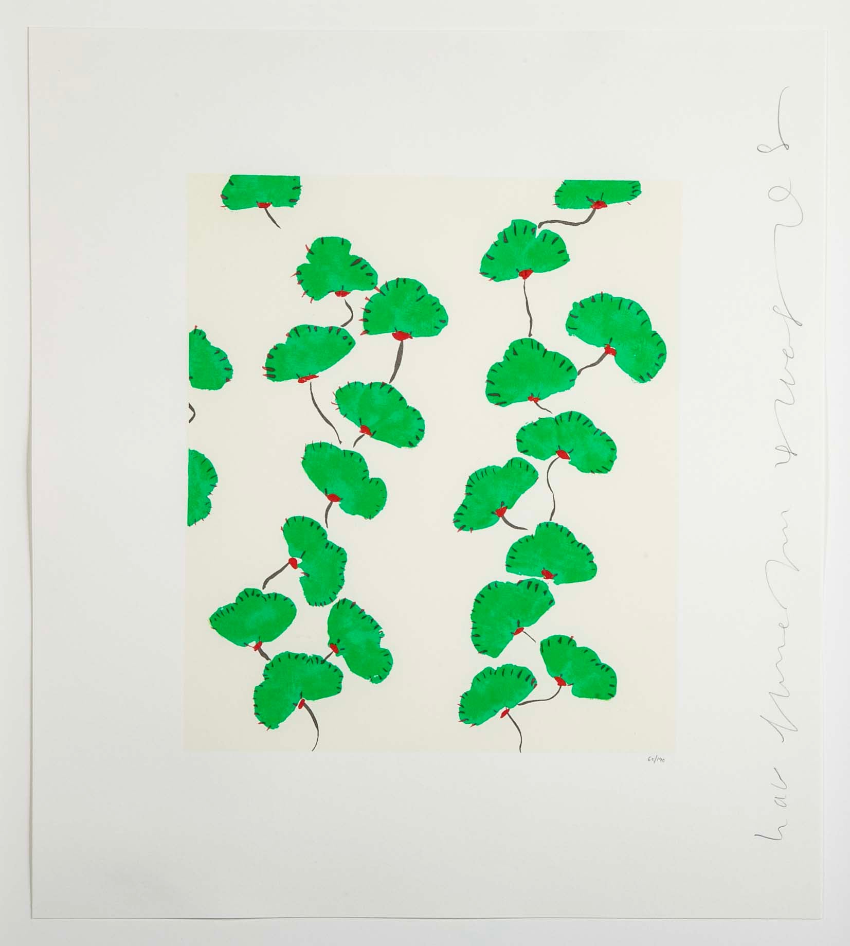 "Wallflowers" Serigraph of Flowers by Donald Sultan