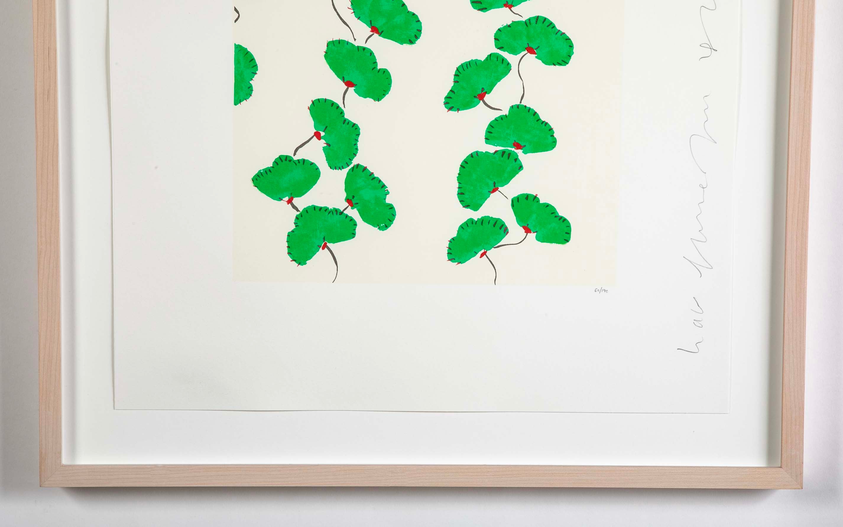 "Wallflowers" Serigraph of Flowers by Donald Sultan