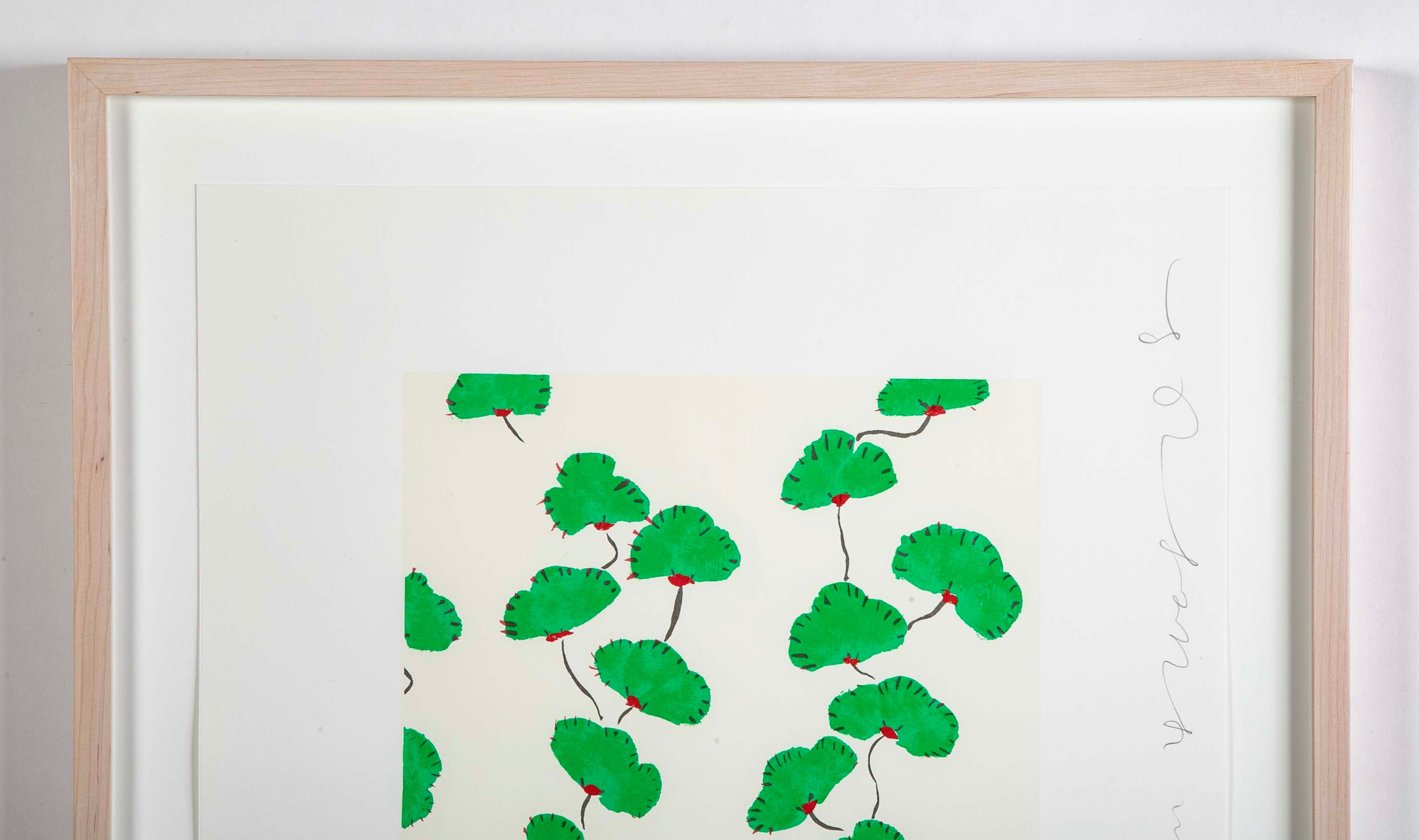 "Wallflowers" Serigraph of Flowers by Donald Sultan