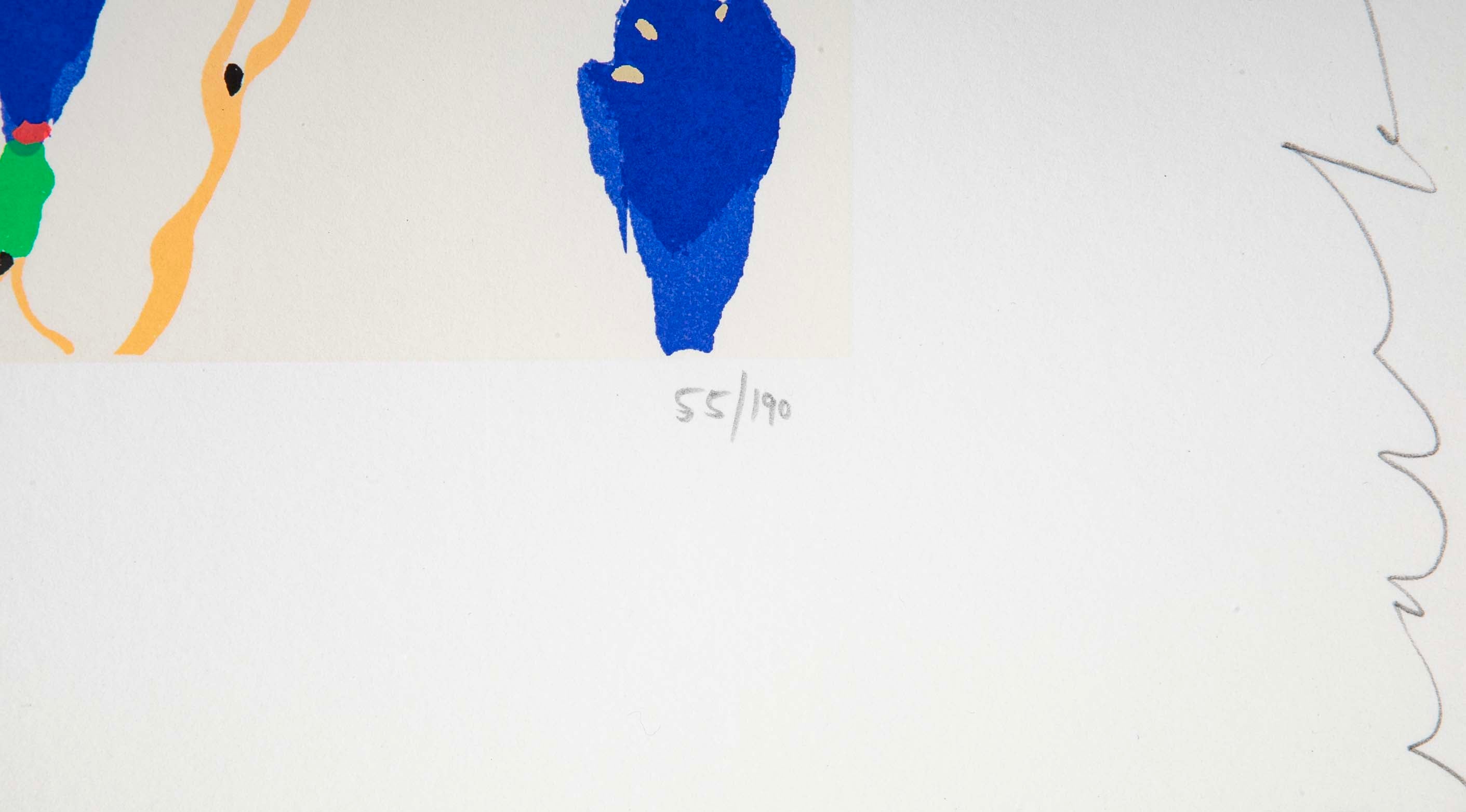 "Wallflowers" Serigraph of Flowers by Donald Sultan