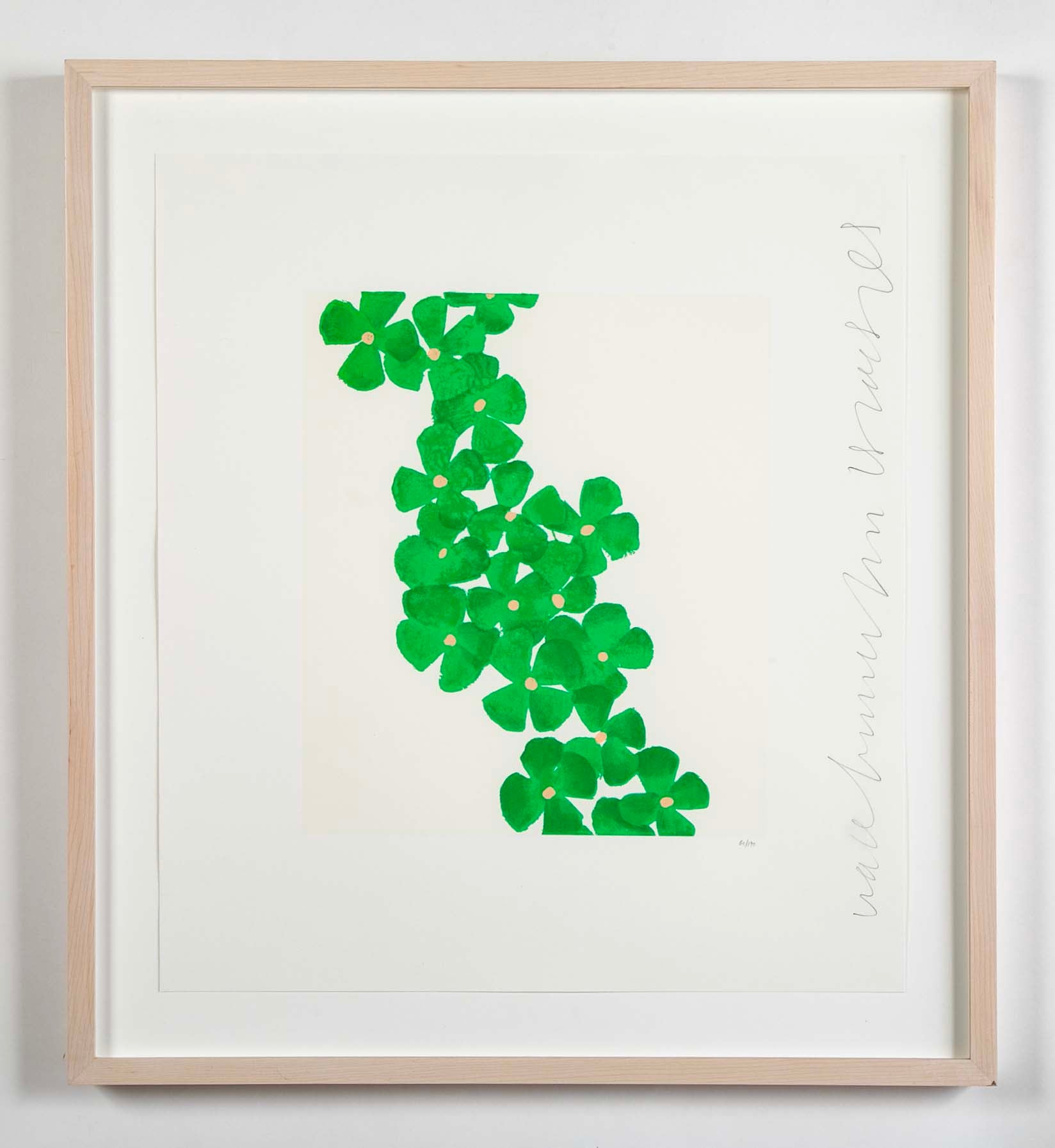 "Wallflowers" Serigraph of Flowers by Donald Sultan