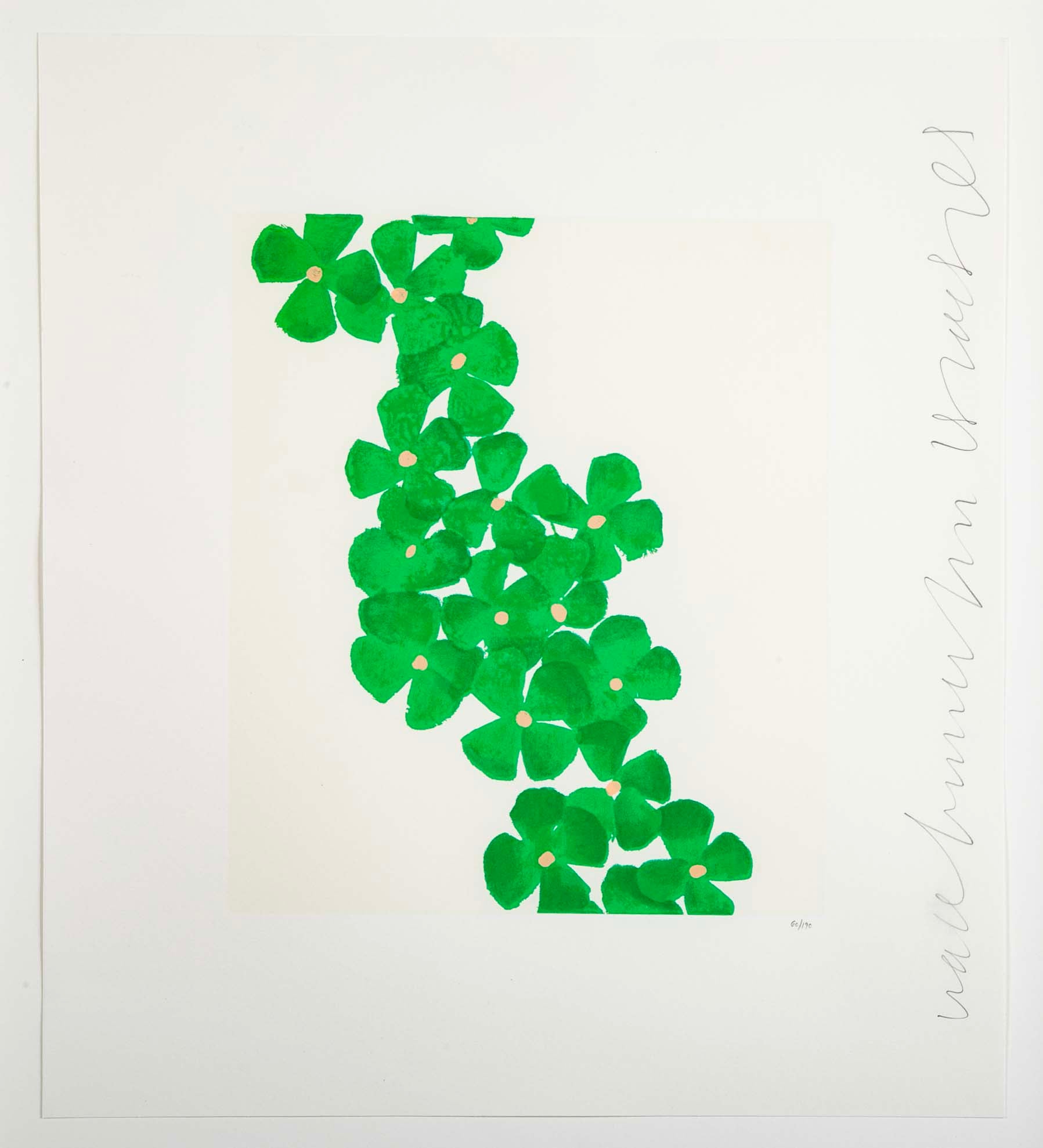 "Wallflowers" Serigraph of Flowers by Donald Sultan