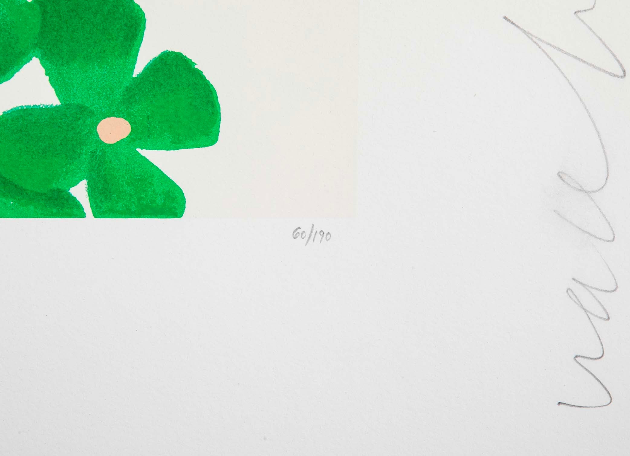 "Wallflowers" Serigraph of Flowers by Donald Sultan