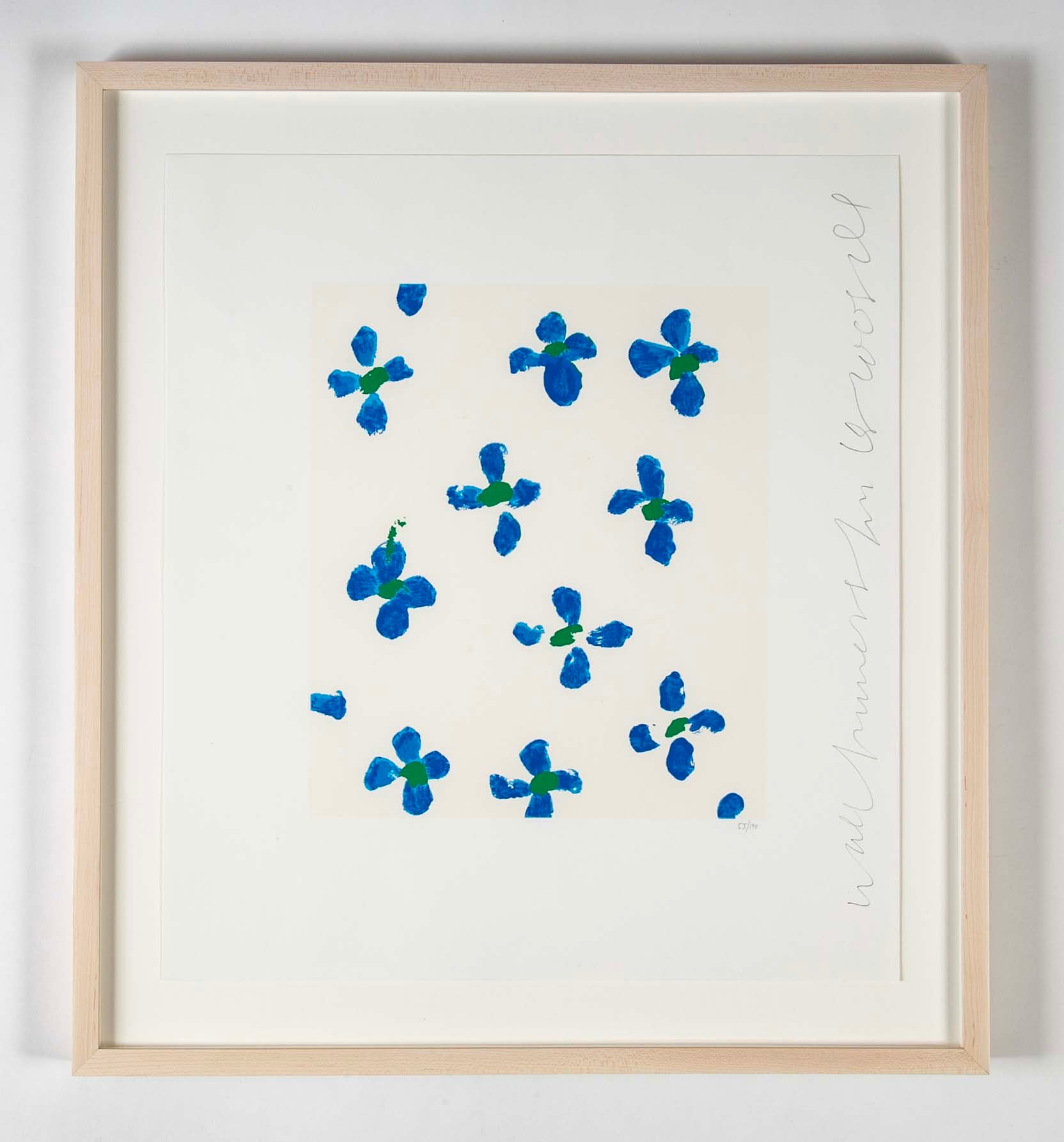 "Wallflowers" Serigraph of Flowers by Donald Sultan