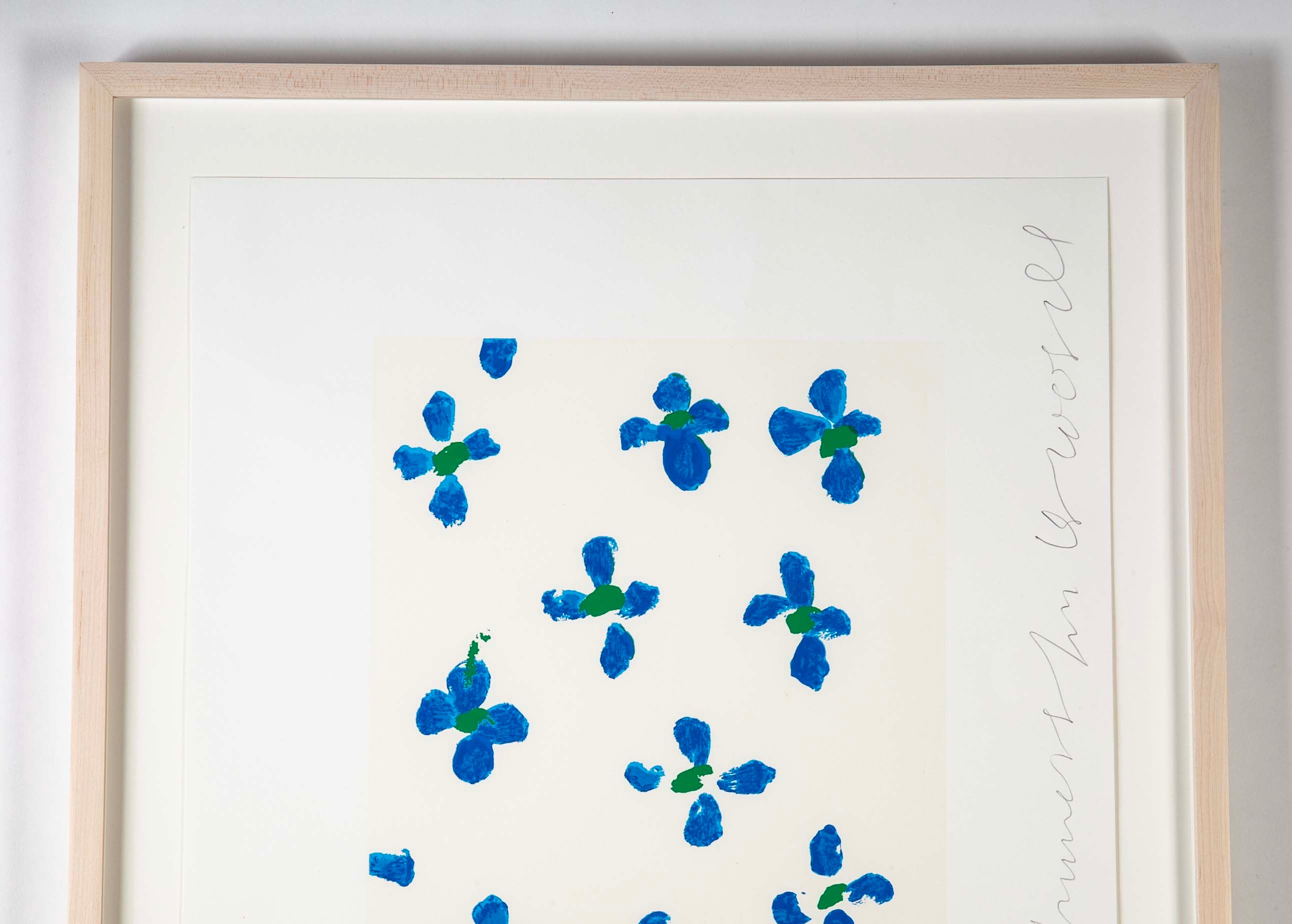 "Wallflowers" Serigraph of Flowers by Donald Sultan