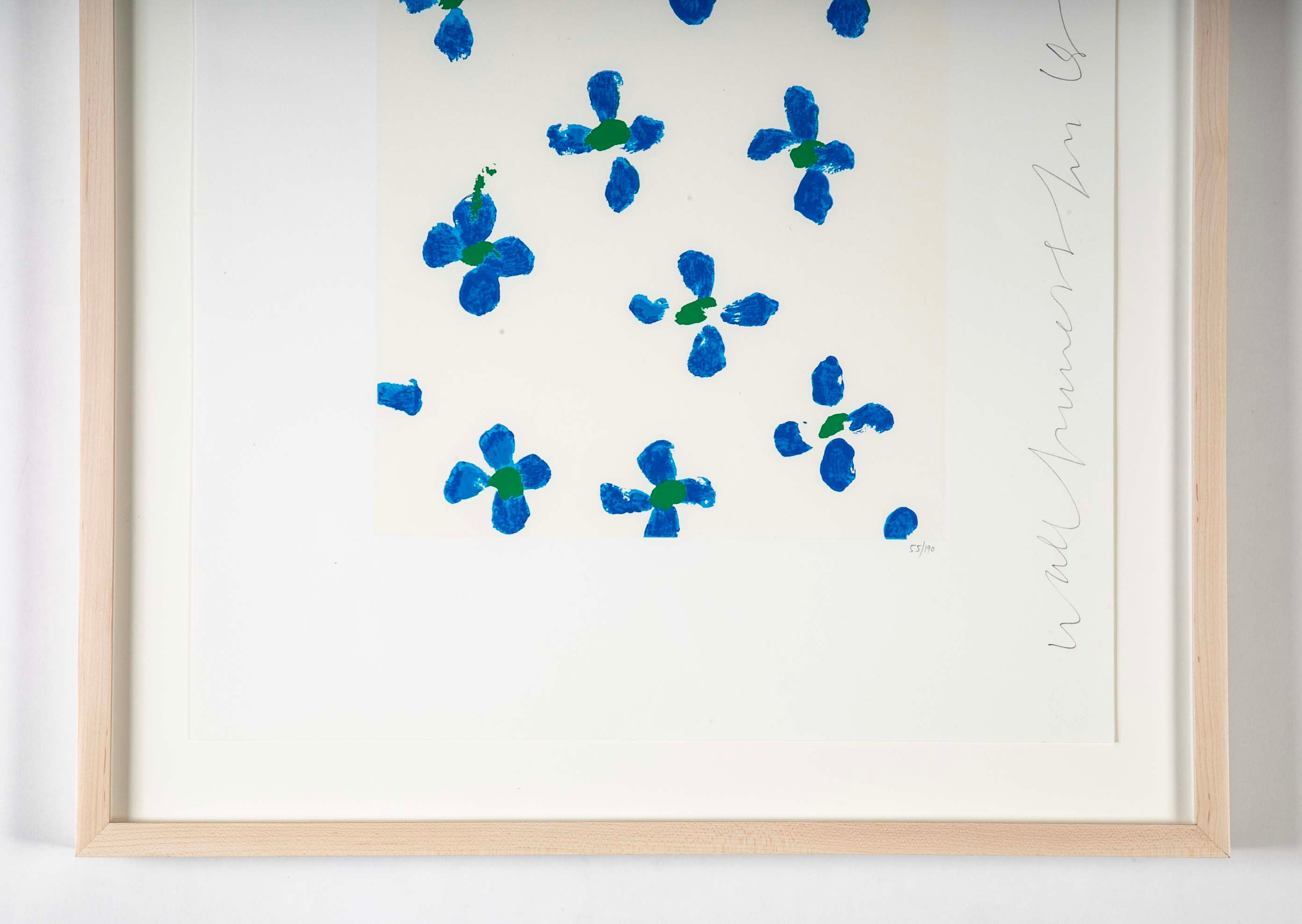 "Wallflowers" Serigraph of Flowers by Donald Sultan