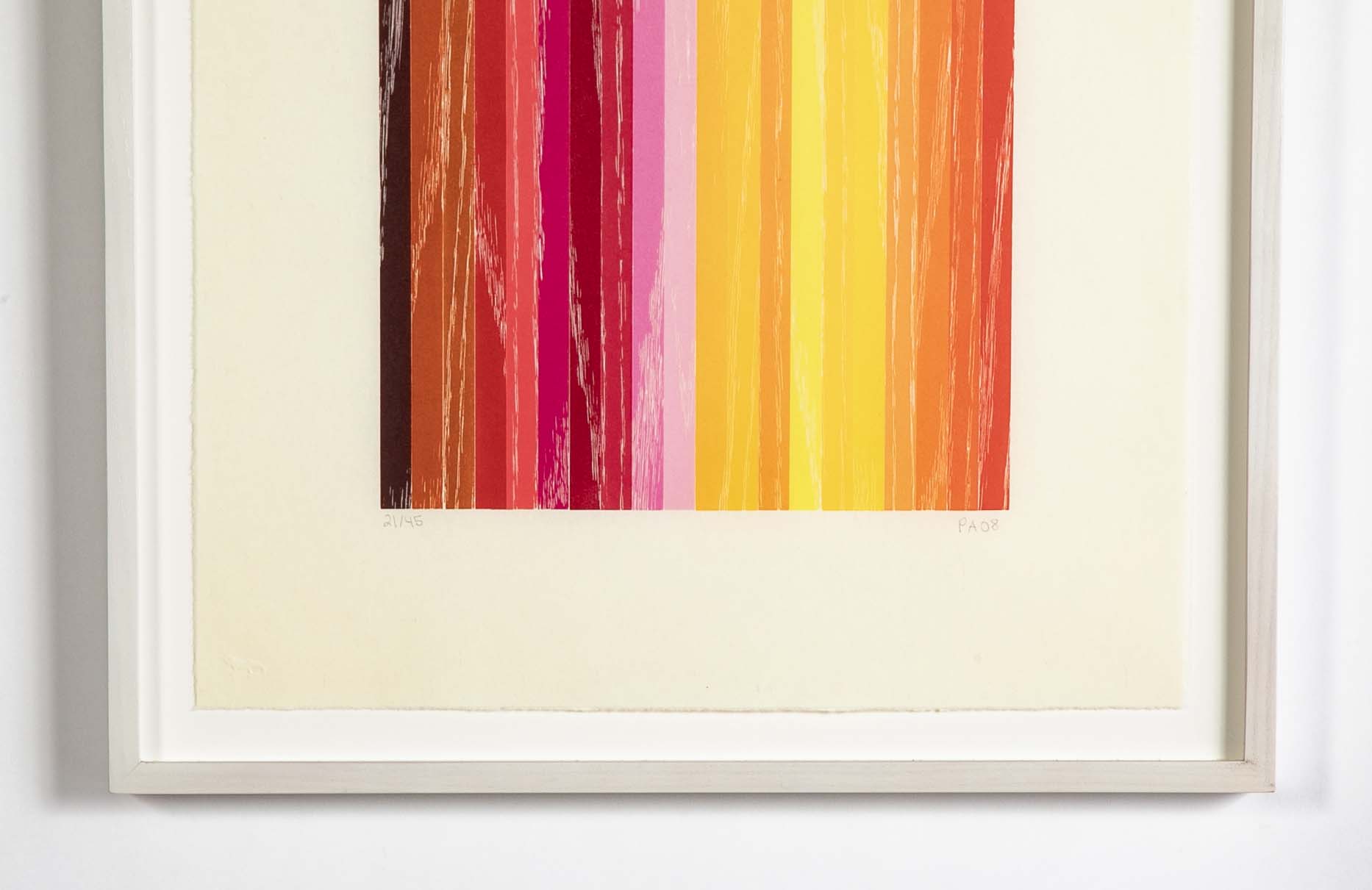 Set of 4 Color Woodcuts by American Contemporary Artist Polly Apfelbaum