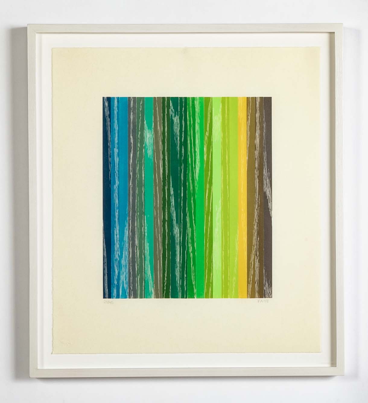 Set of 4 Color Woodcuts by American Contemporary Artist Polly Apfelbaum