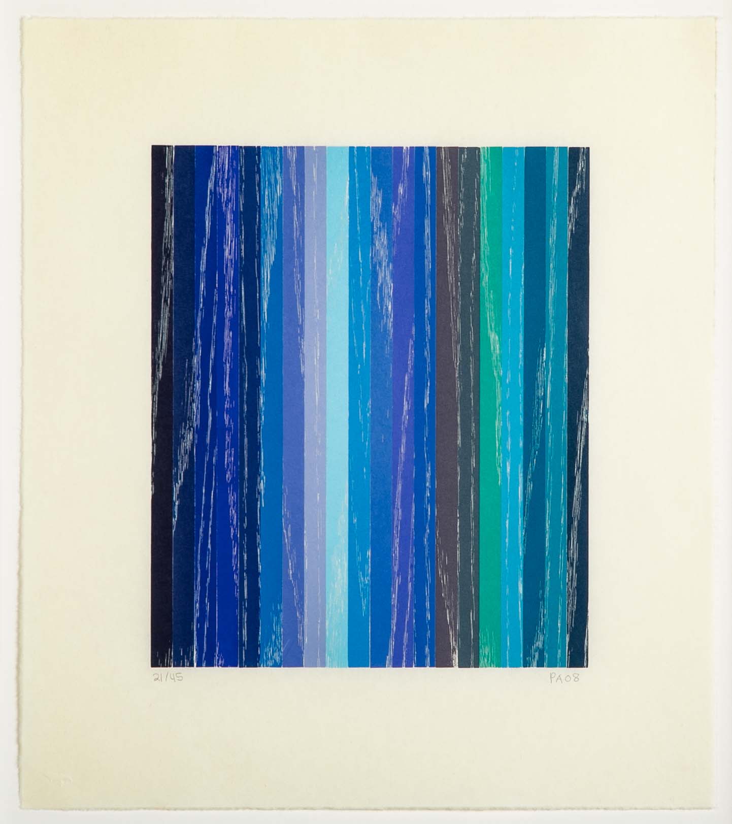 Set of 4 Color Woodcuts by American Contemporary Artist Polly Apfelbaum