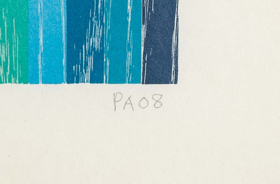 Set of 4 Color Woodcuts by American Contemporary Artist Polly Apfelbaum