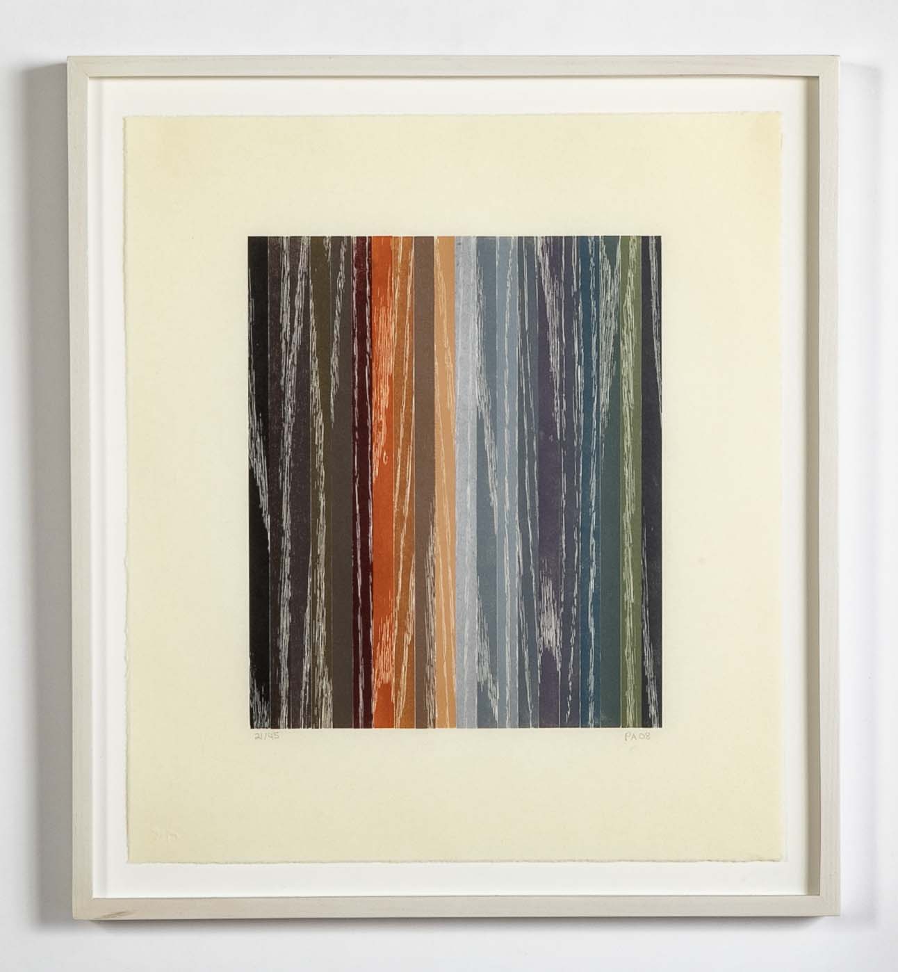 Set of 4 Color Woodcuts by American Contemporary Artist Polly Apfelbaum