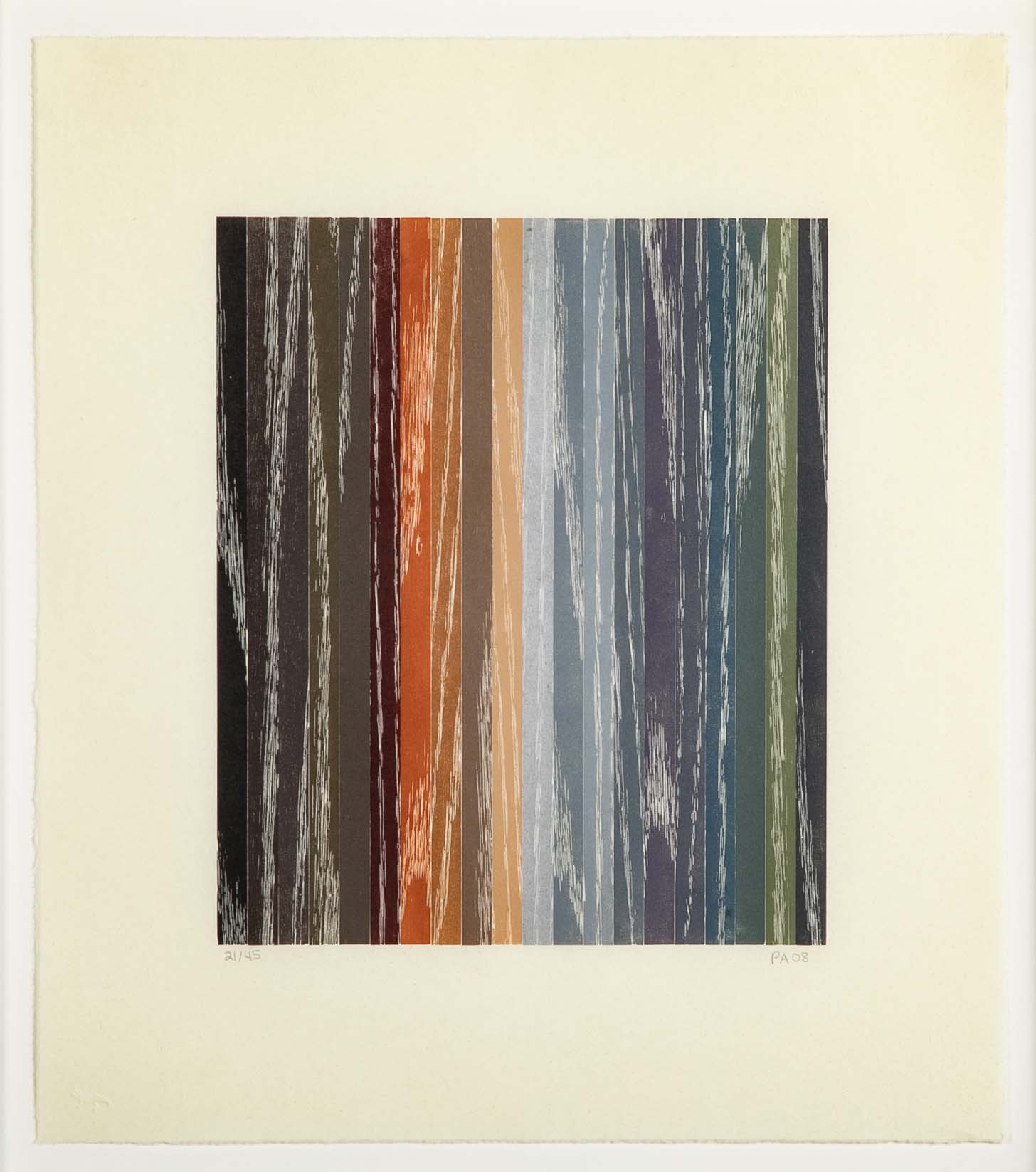 Set of 4 Color Woodcuts by American Contemporary Artist Polly Apfelbaum