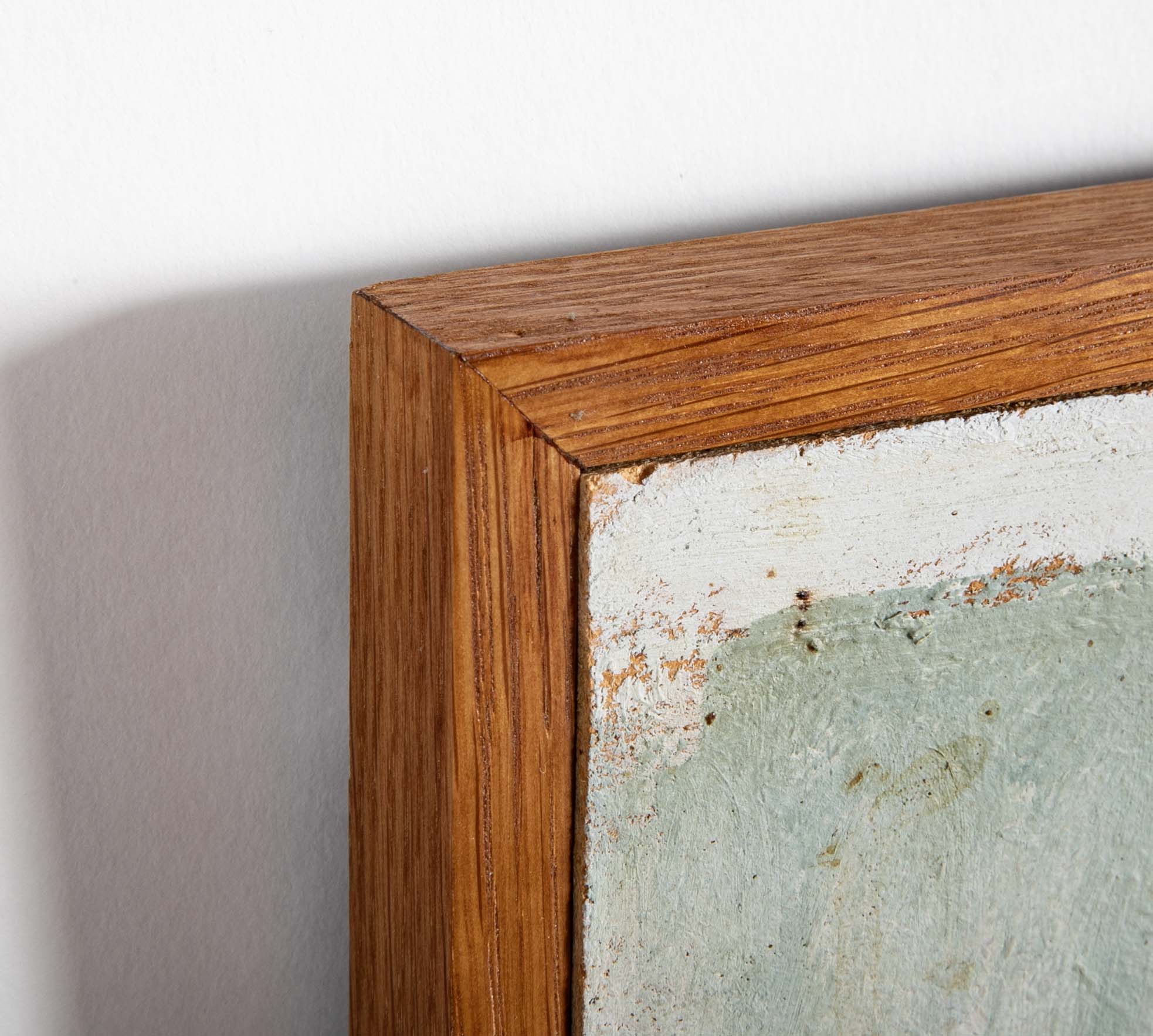 Johannes Hofmeister "Figures by the Ocean" Pencil & Oil on Compoboard