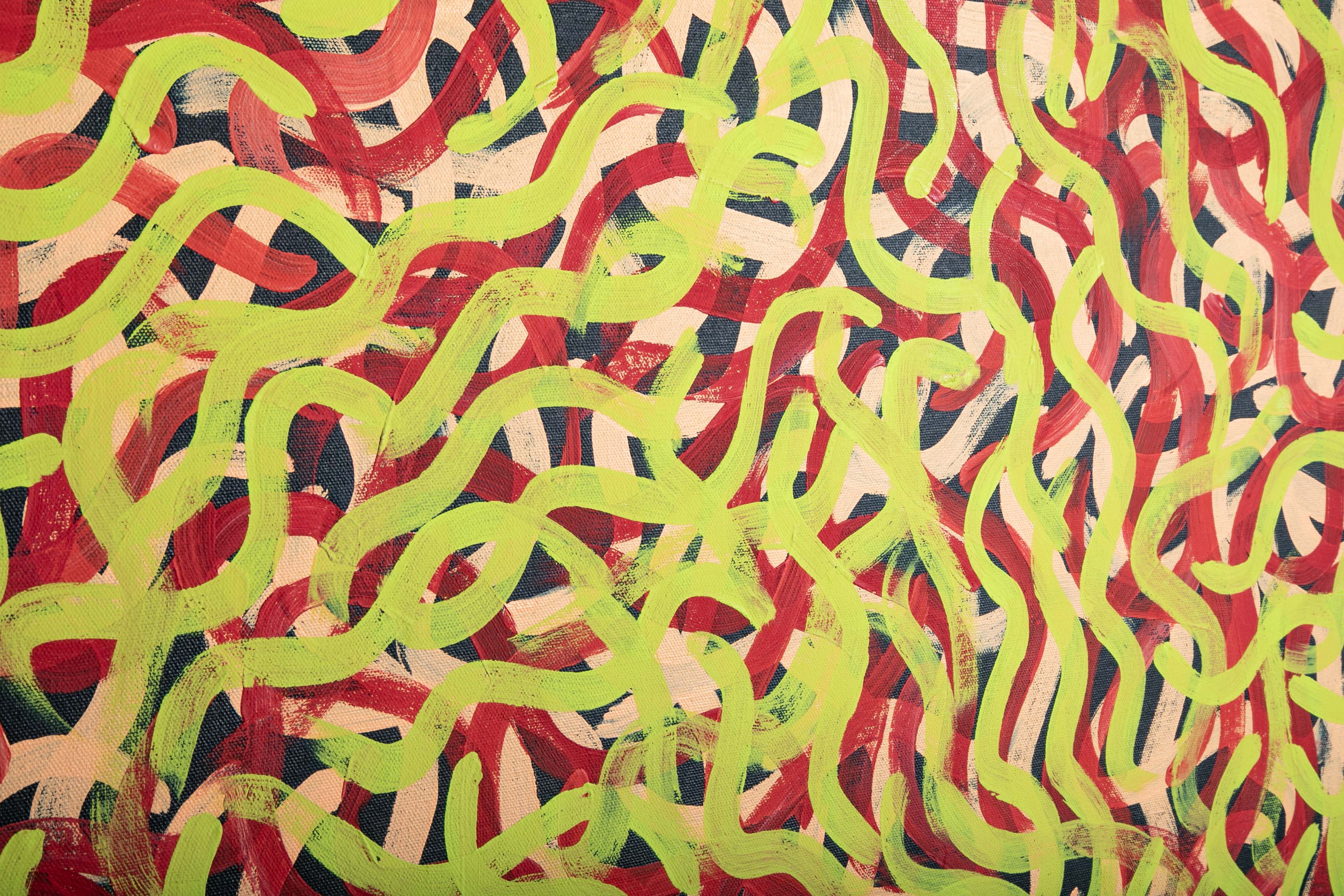 "The Wild Bush Onion Dreaming" by Australian Aboriginal Artist Louise Numina