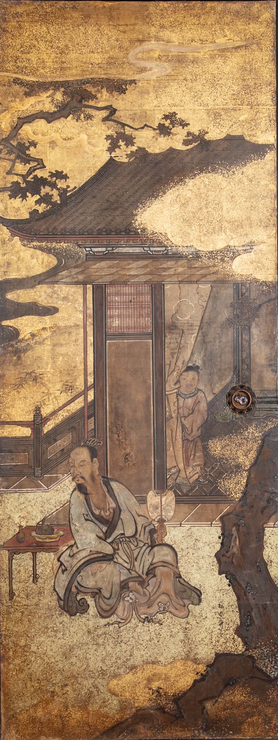 Pair of 18th Century Japanese Painted Door Panels