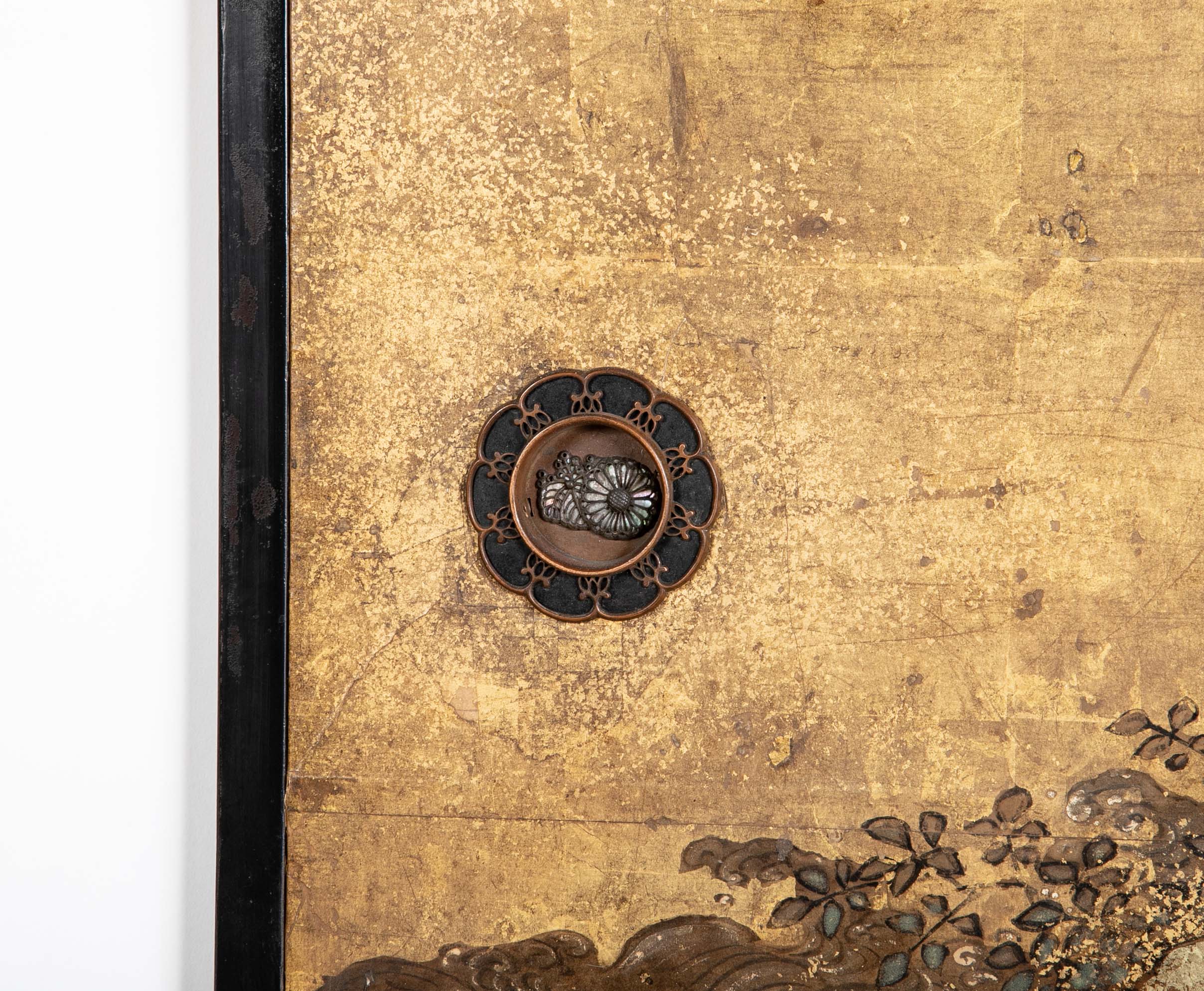 Pair of 18th Century Japanese Painted Door Panels