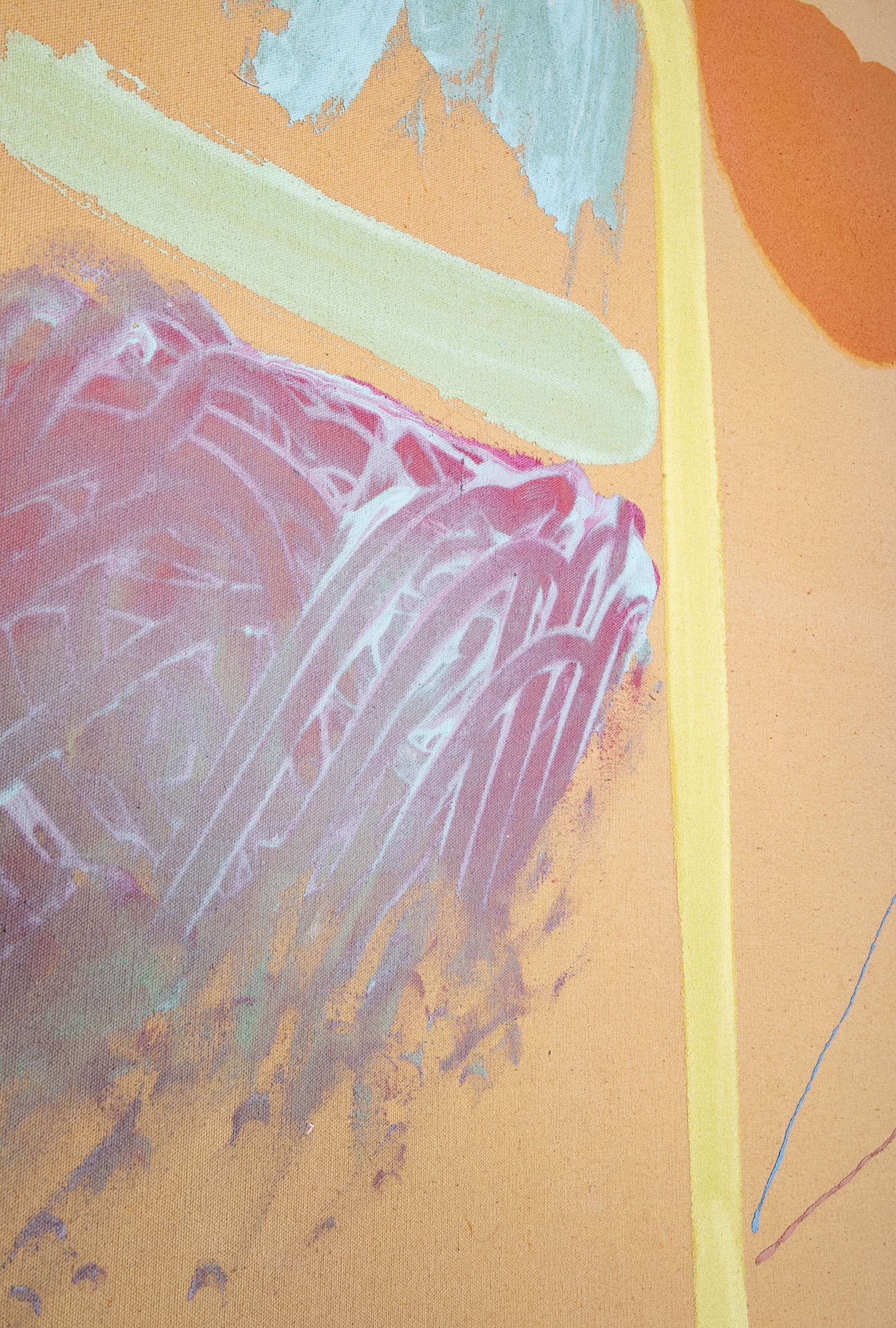 "Chickasaw, 1987" Acrylic on Canvas by Dan Christensen