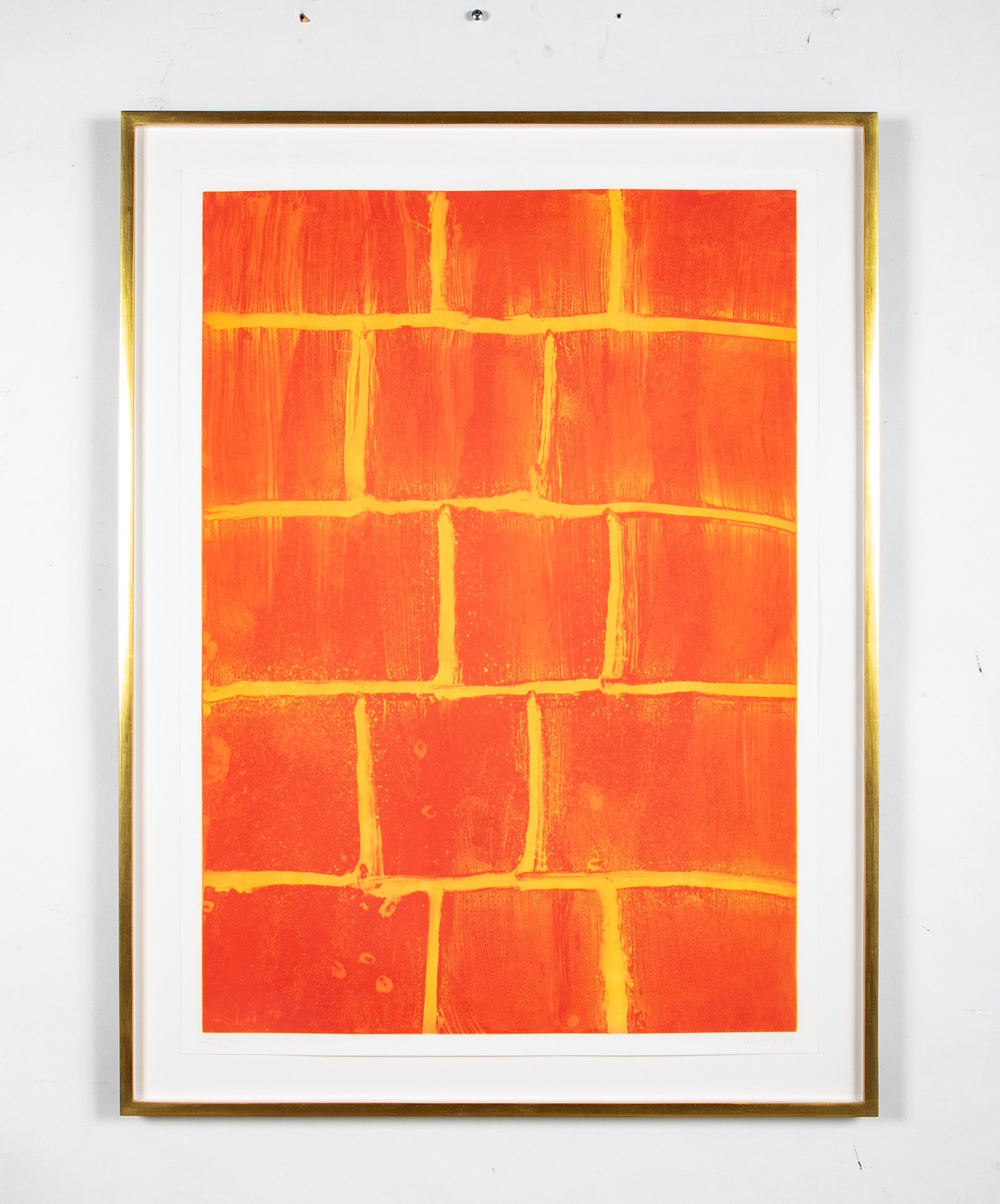Architektur II "Bricks with Yellow Mortar" Color Heliogravure by Gunther Forg