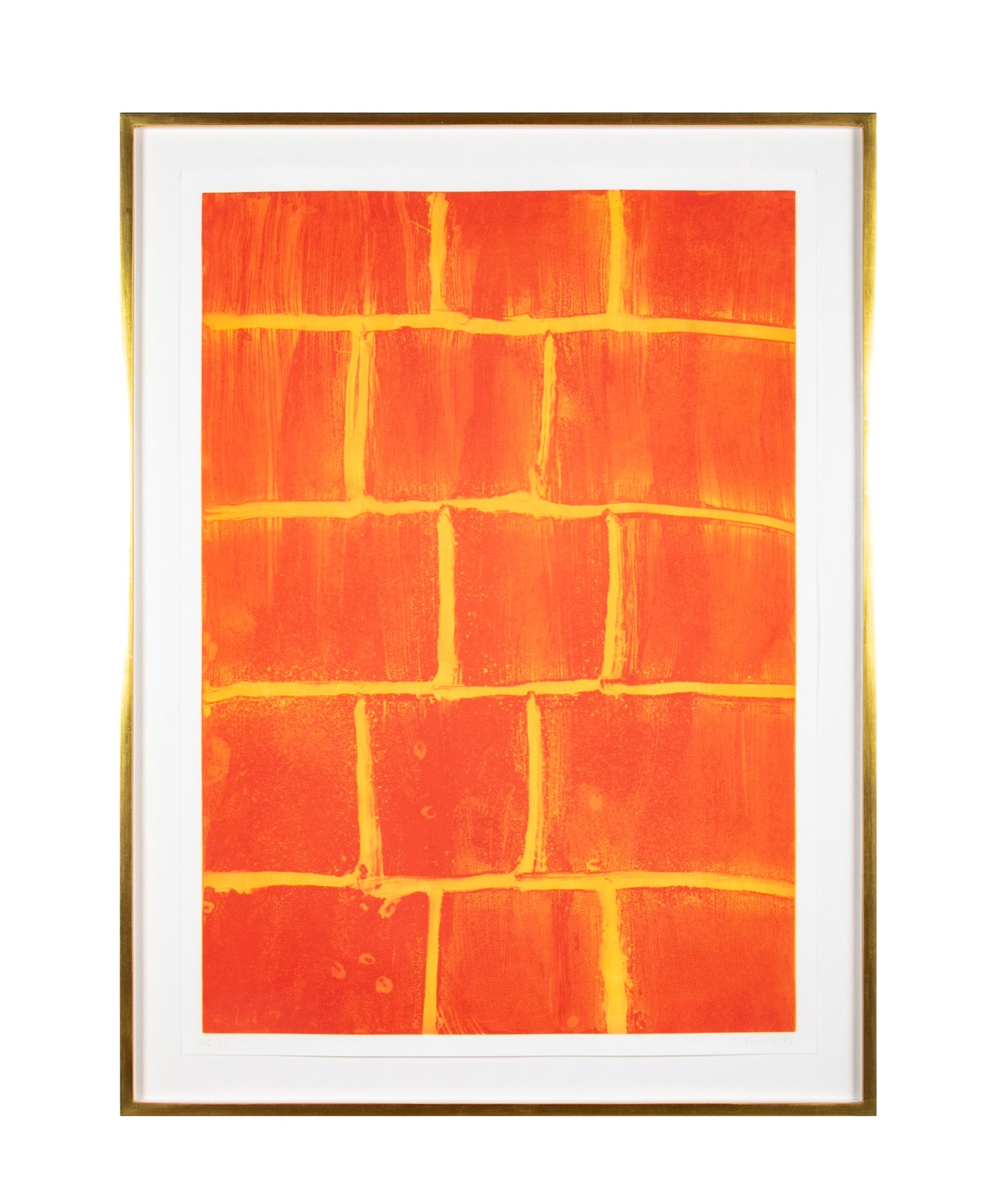 Architektur II "Bricks with Yellow Mortar" Color Heliogravure by Gunther Forg