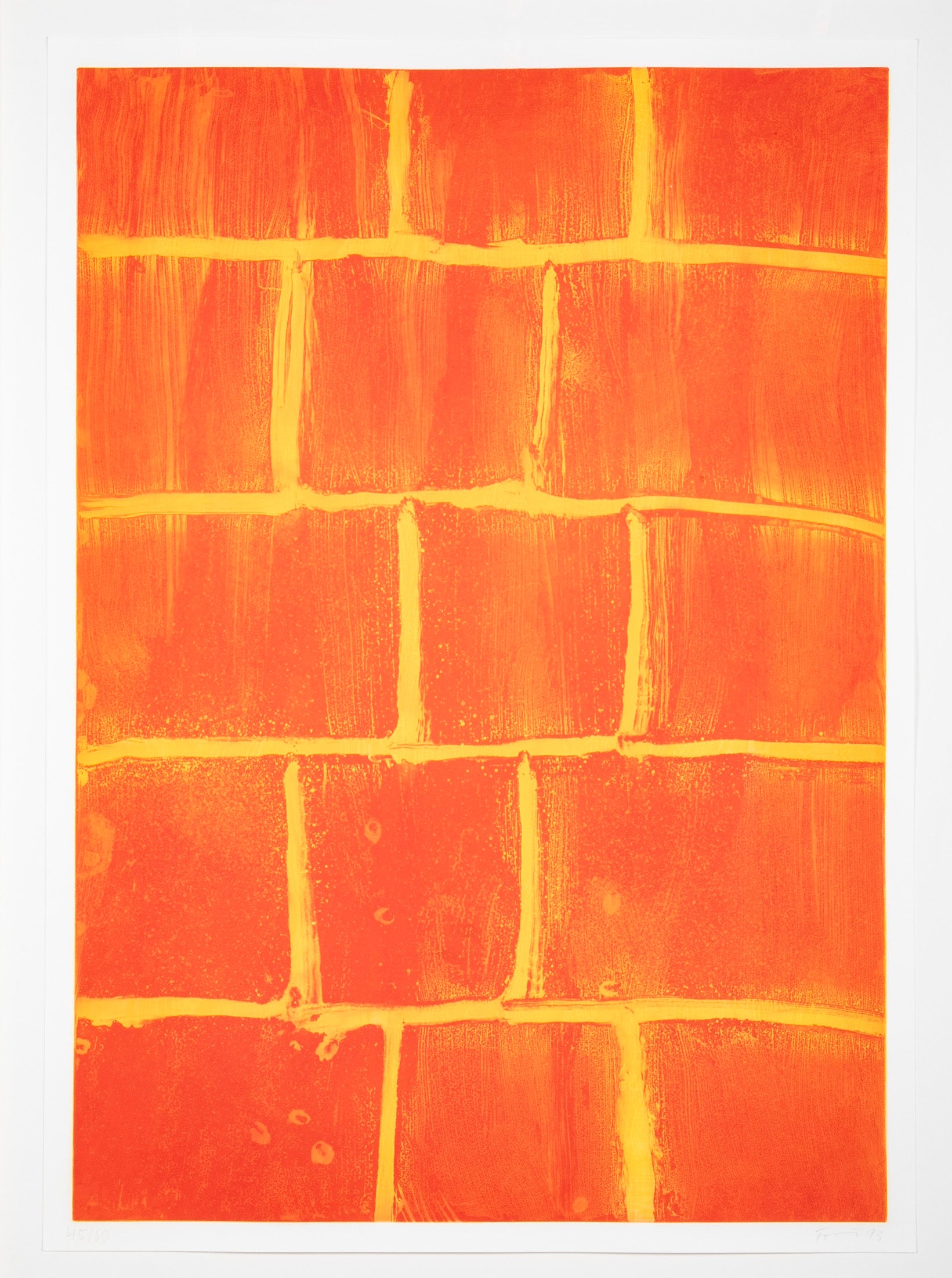 Architektur II "Bricks with Yellow Mortar" Color Heliogravure by Gunther Forg