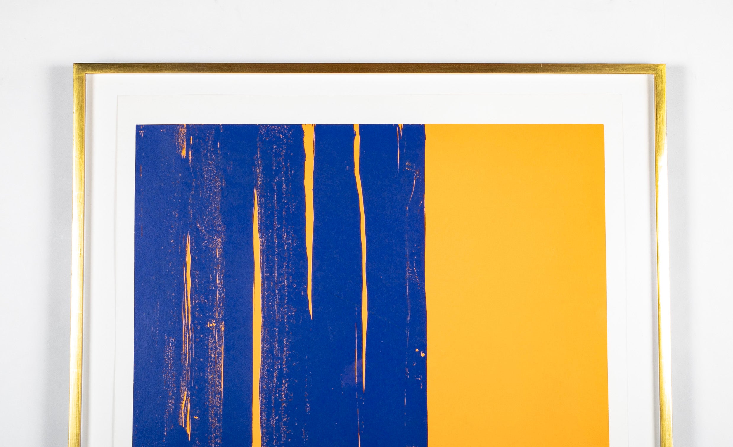 Gunther Forg Composition "Blau - Orange" Color Screenprint