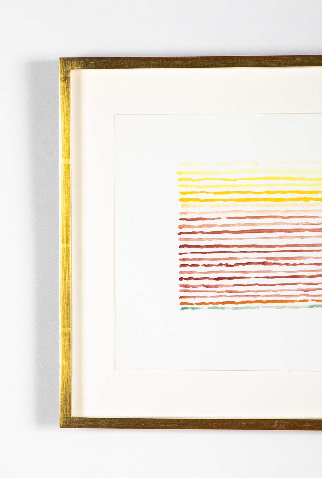 Watercolor on Paper by Danish Abstract Artist Else Fischer-Hansen