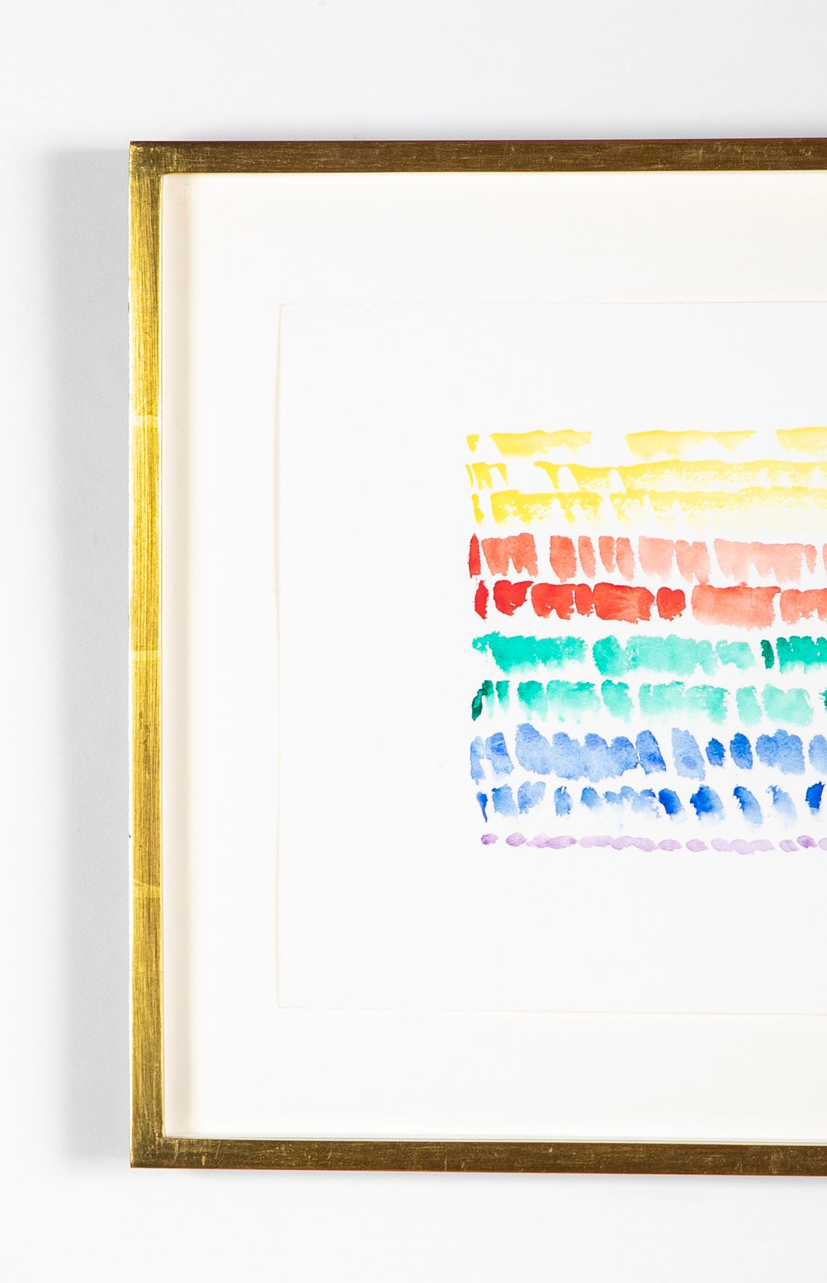 Watercolor on Paper by Danish Abstract Artist Else Fischer-Hansen