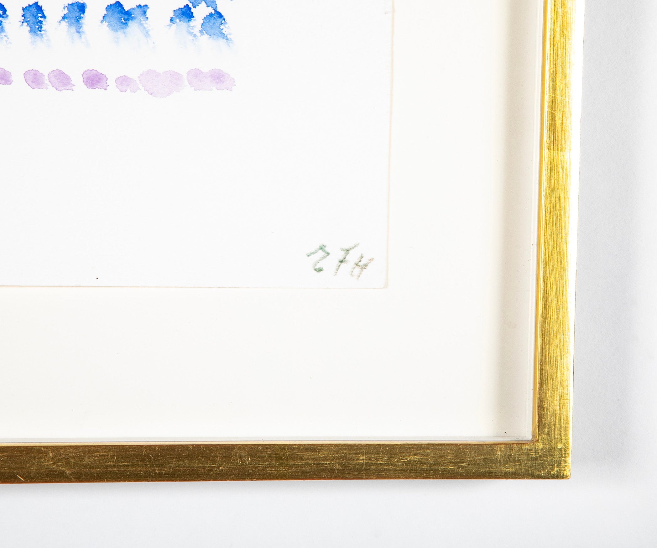 Watercolor on Paper by Danish Abstract Artist Else Fischer-Hansen