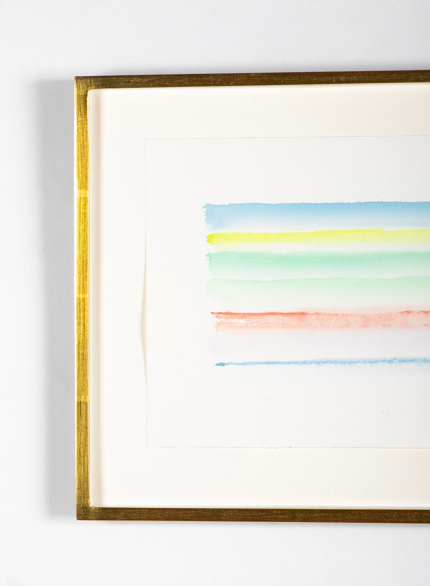 Watercolor on Paper by Danish Abstract Artist Else Fischer-Hansen