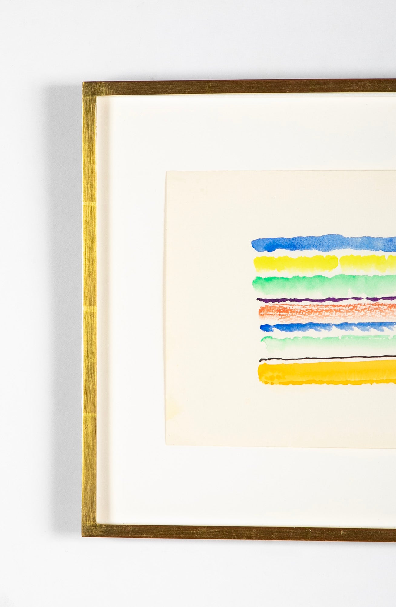 Watercolor on Paper by Danish Abstract Artist Else Fischer-Hansen