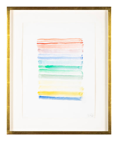 Watercolor on Paper by Danish Abstract Artist Else Fischer-Hansen