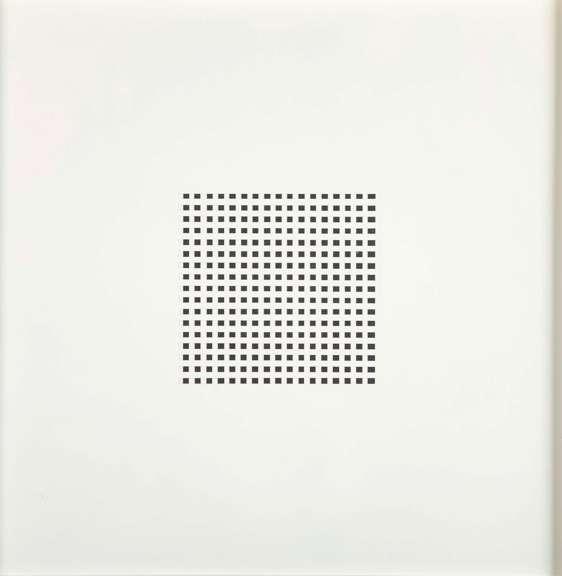 "Book AC" 12 Framed Hand Cut Slotted Sheets on Paper by Dietor Roth