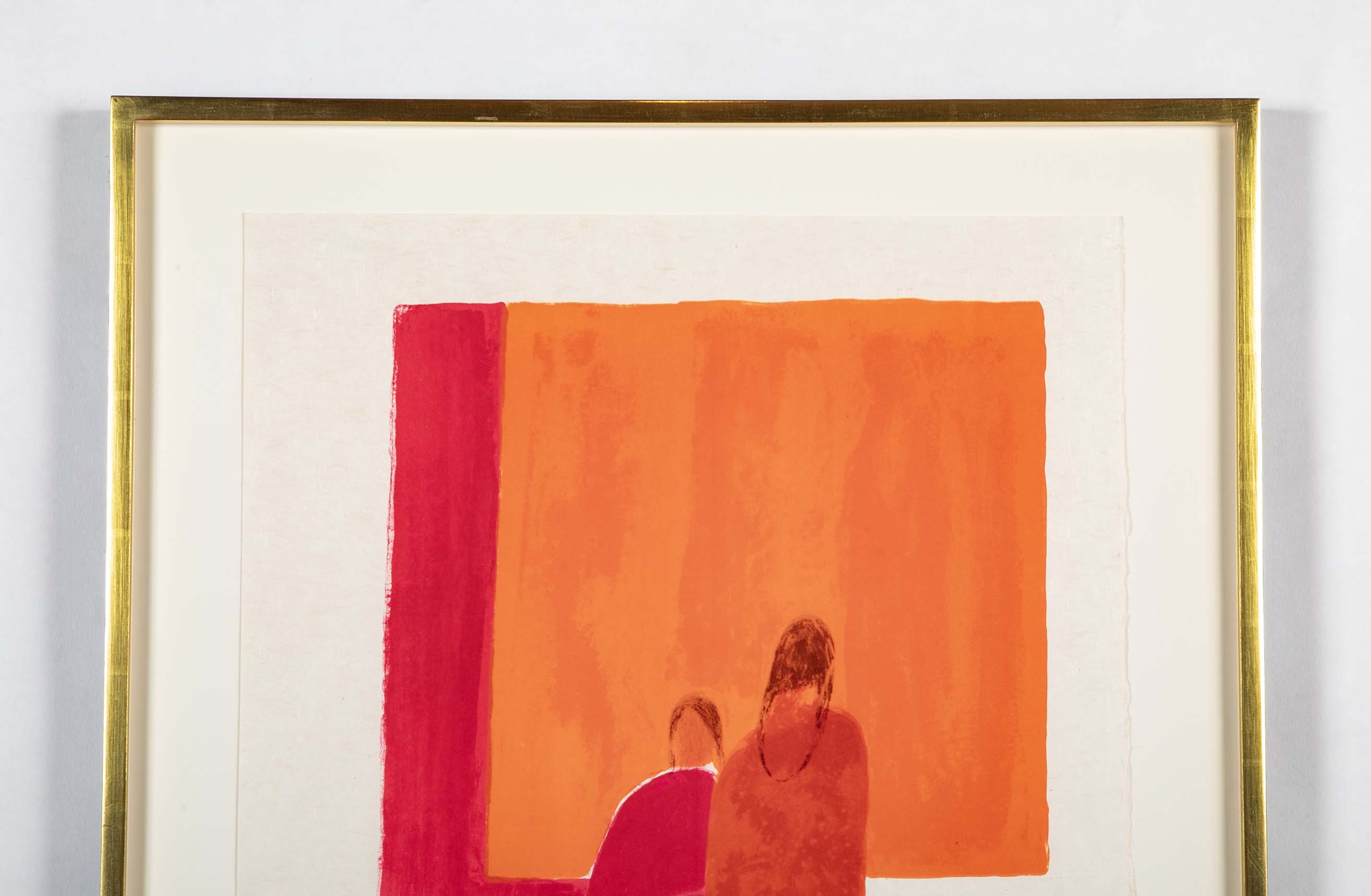 "Ozumba Market" Lithograph by Bernard Cathelin