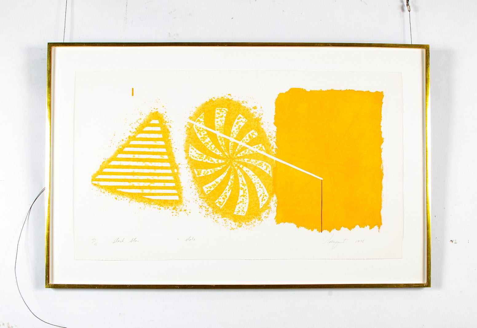 James Rosenquist "Black Star Second State" Etching & Aquatint