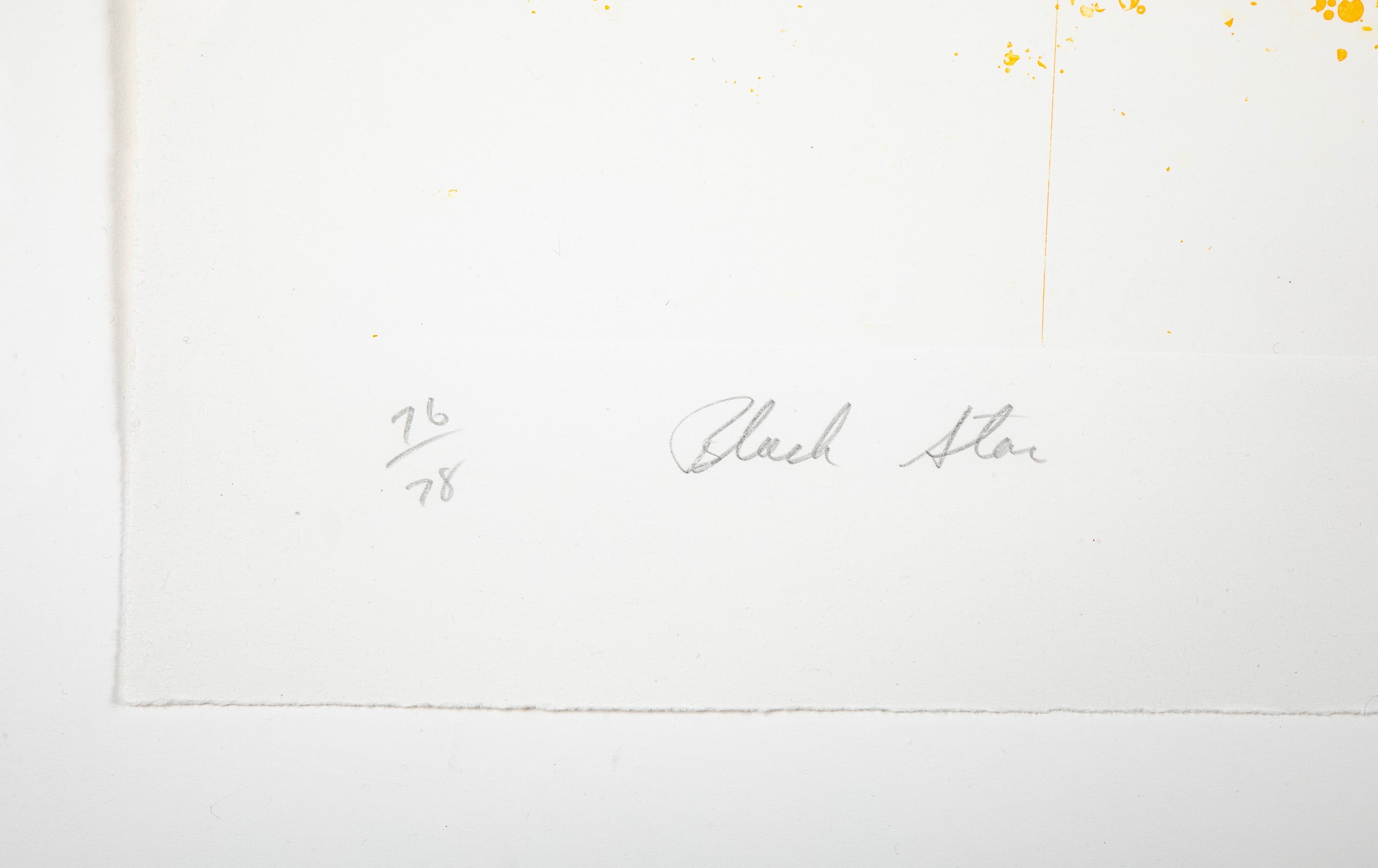 James Rosenquist "Black Star Second State" Etching & Aquatint
