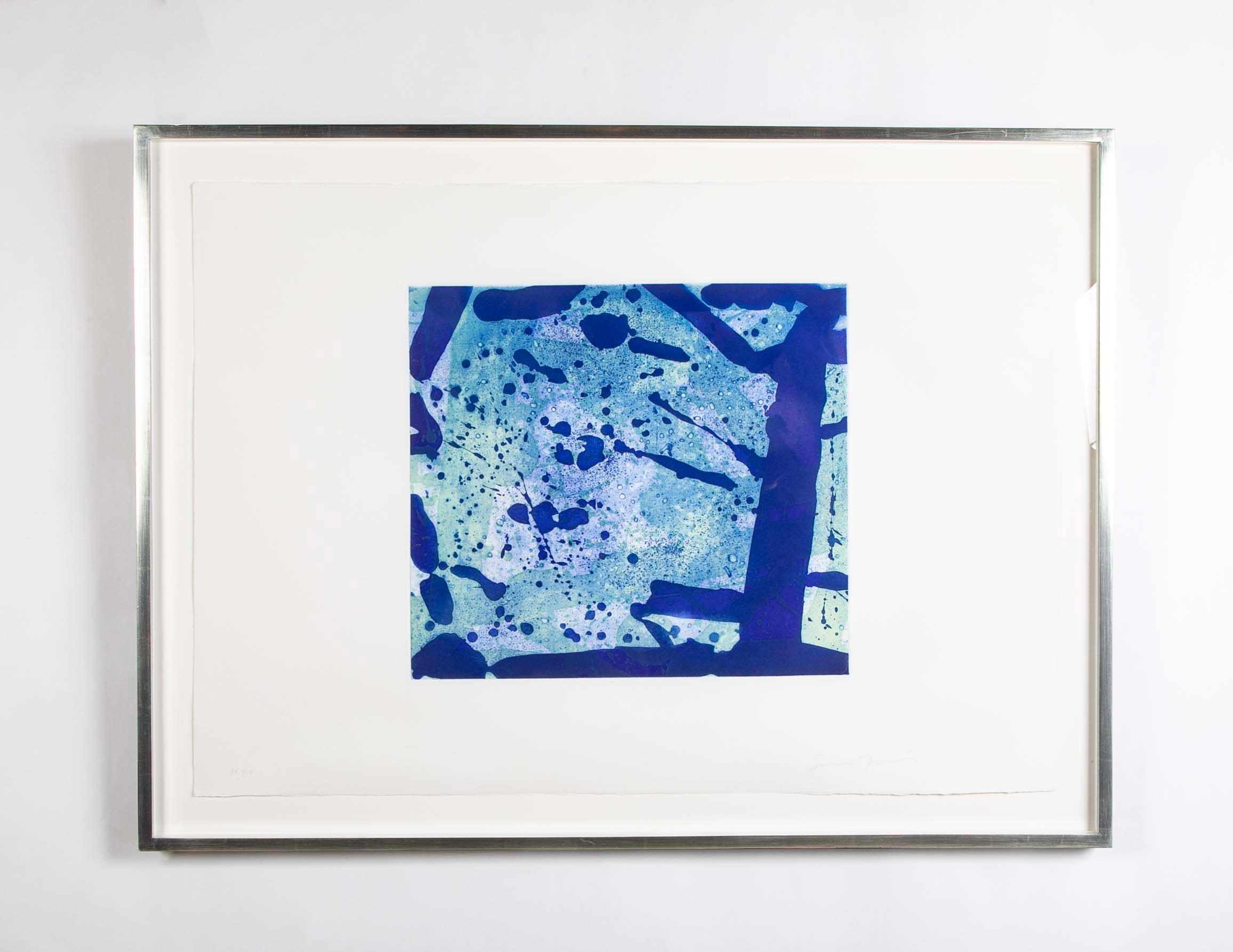 Artists' Proof "Green Coral" Aquatint in Colors by Sam Francis