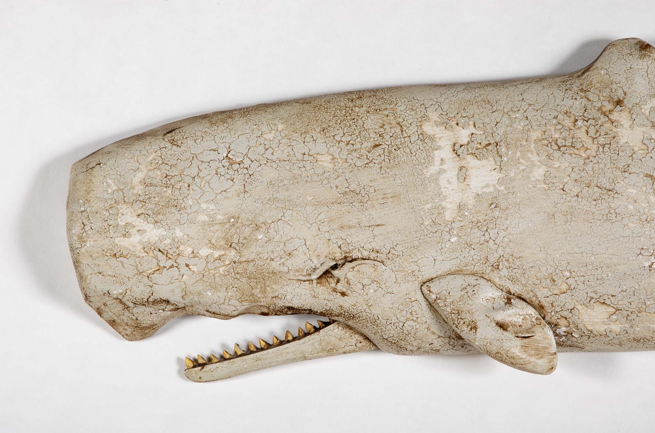 "Moby Dick" Carved Sperm Whale by Richard van Wicklen Ahrens