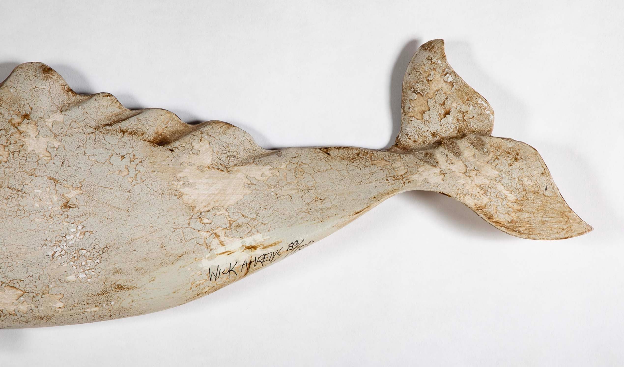 "Moby Dick" Carved Sperm Whale by Richard van Wicklen Ahrens