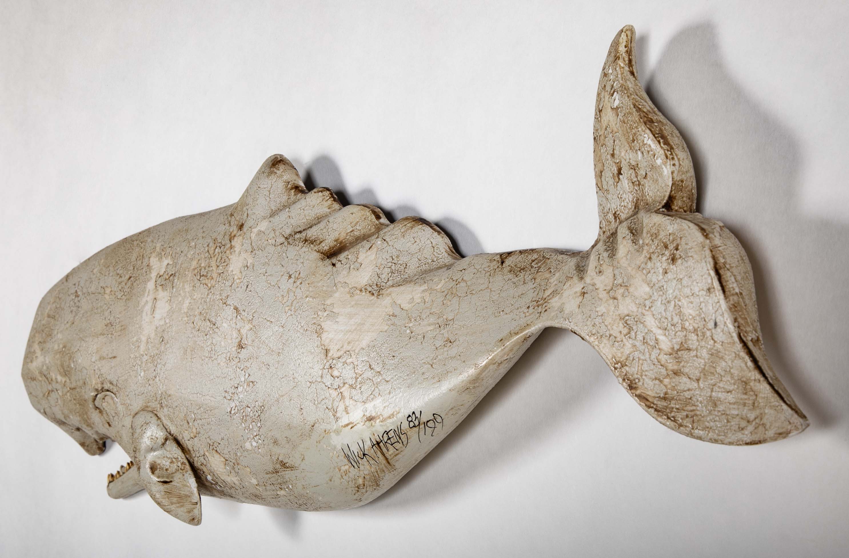"Moby Dick" Carved Sperm Whale by Richard van Wicklen Ahrens