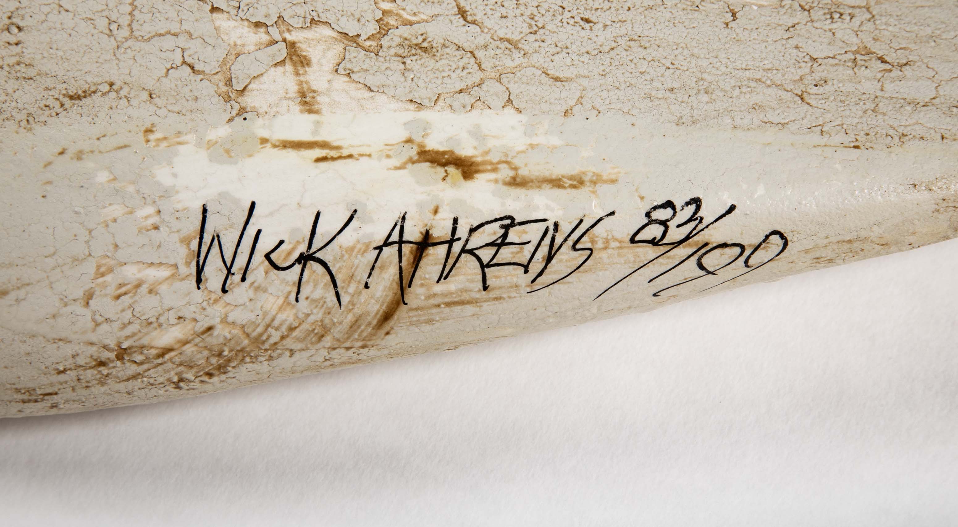 "Moby Dick" Carved Sperm Whale by Richard van Wicklen Ahrens