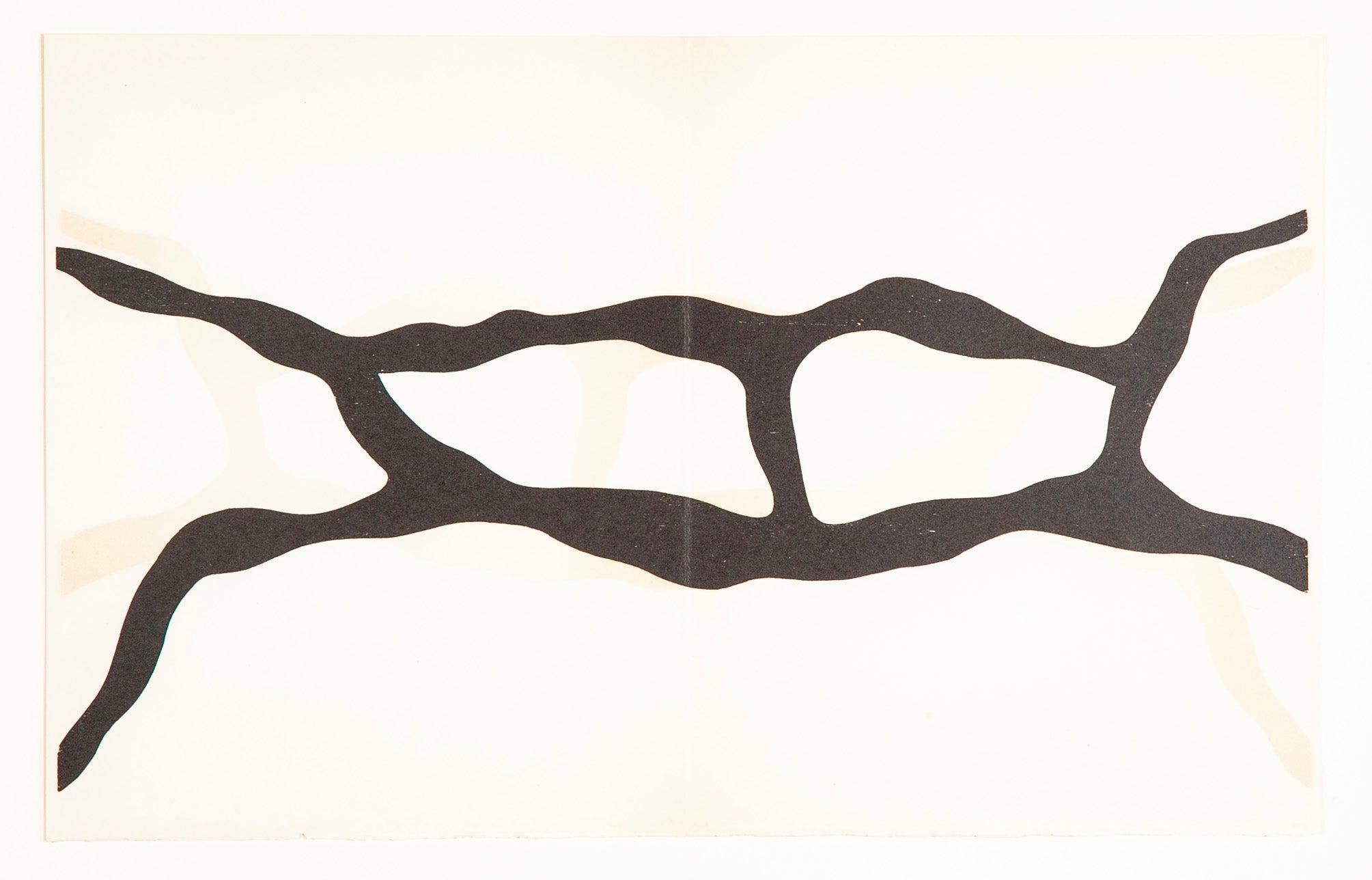 Three Woodcuts on Arches from "Dreams & Projects" by Jean Hans Arp