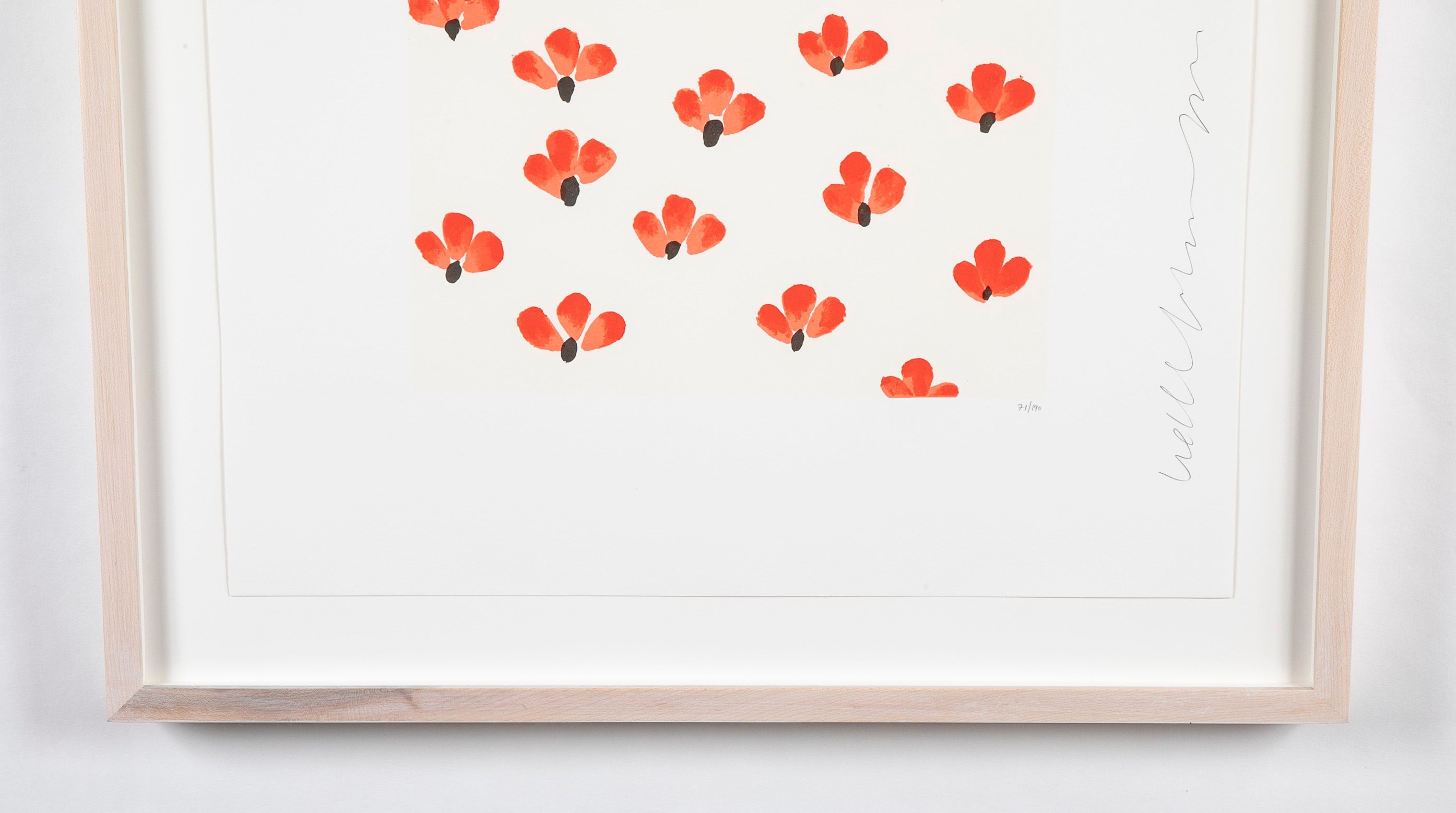 "Wallflowers" Serigraph of Flowers by Donald Sultan