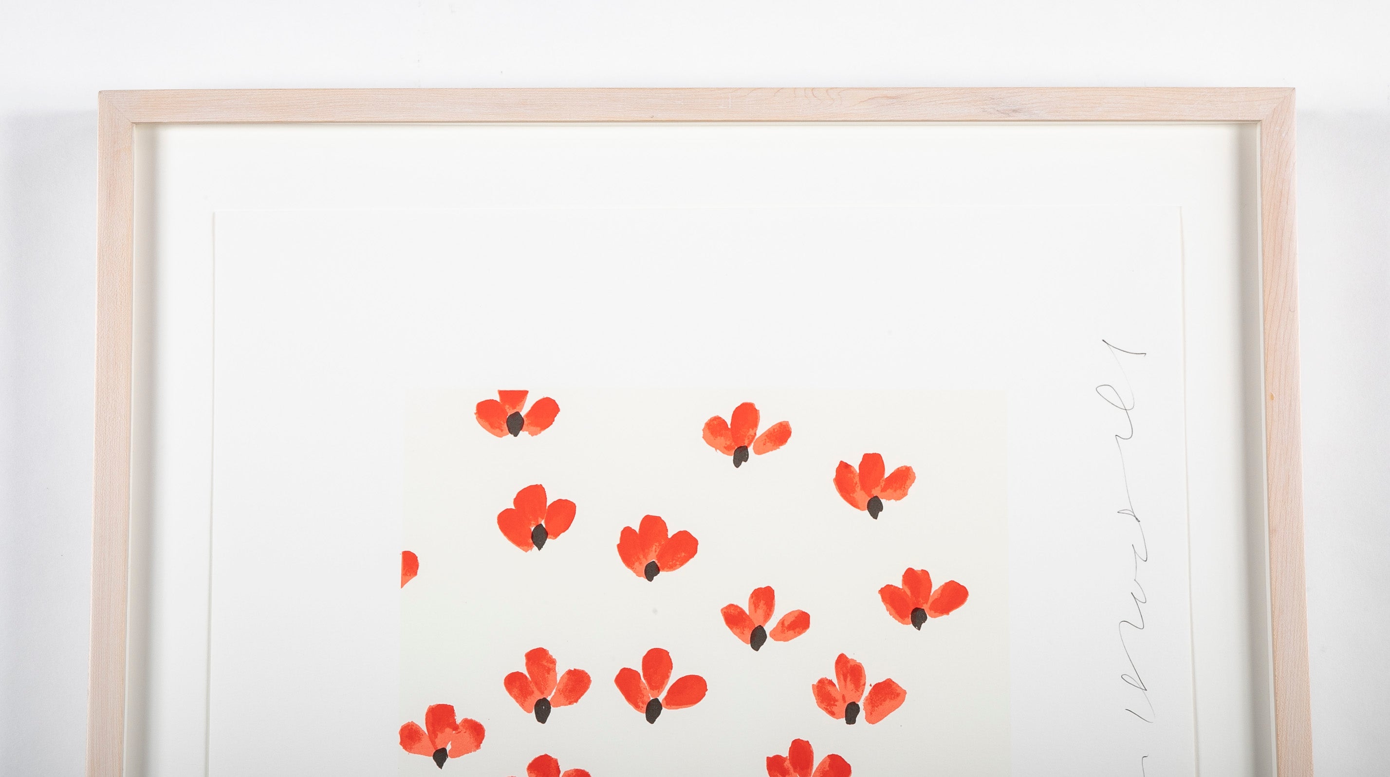"Wallflowers" Serigraph of Flowers by Donald Sultan