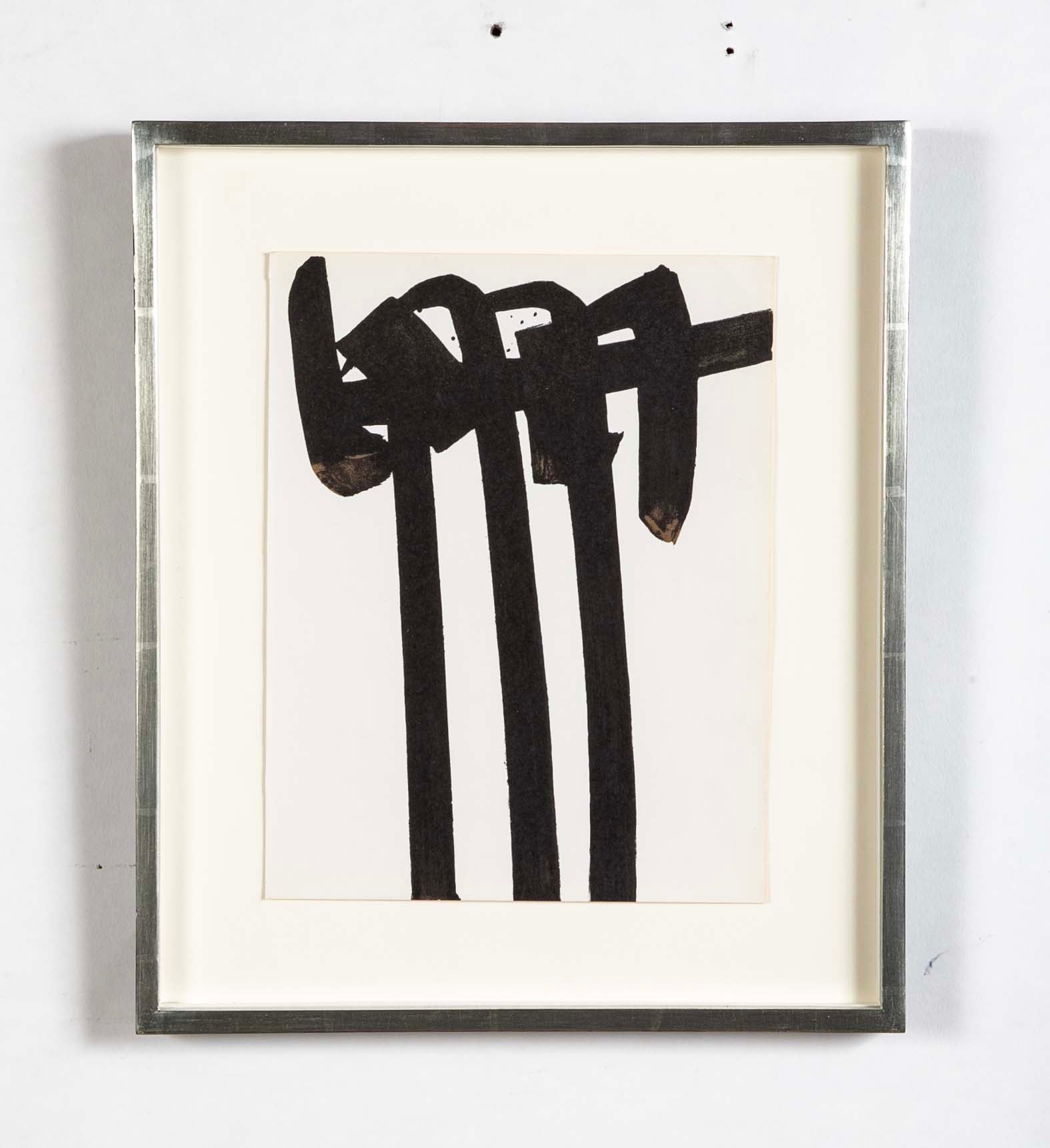 Pierre Soulages Original Lithograph Published for The Art Review "XXe Siecle" Magazine