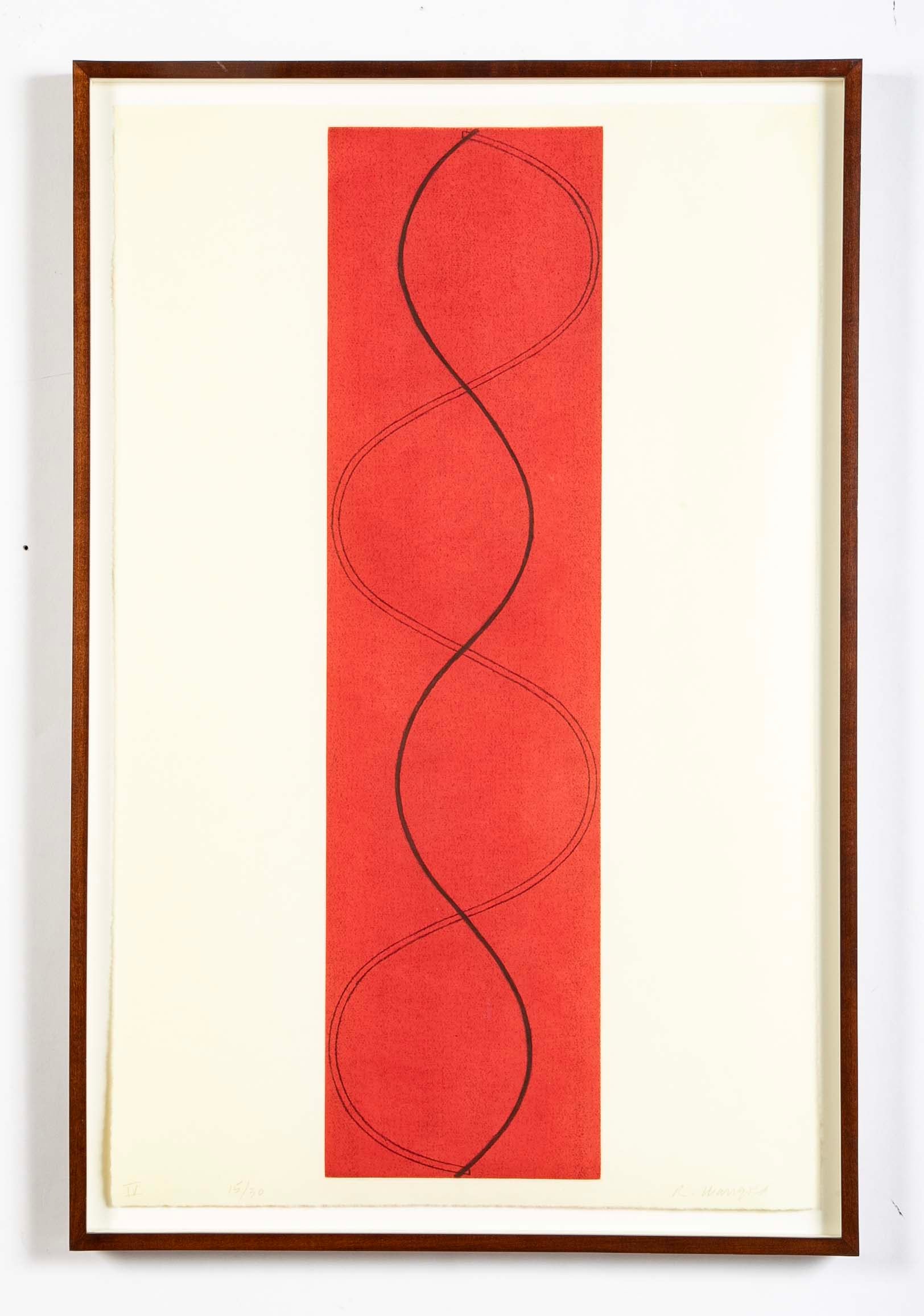 "Four Columns ( I, II, III, IV )" 4 Etchings with Aquatint by Robert Mangold