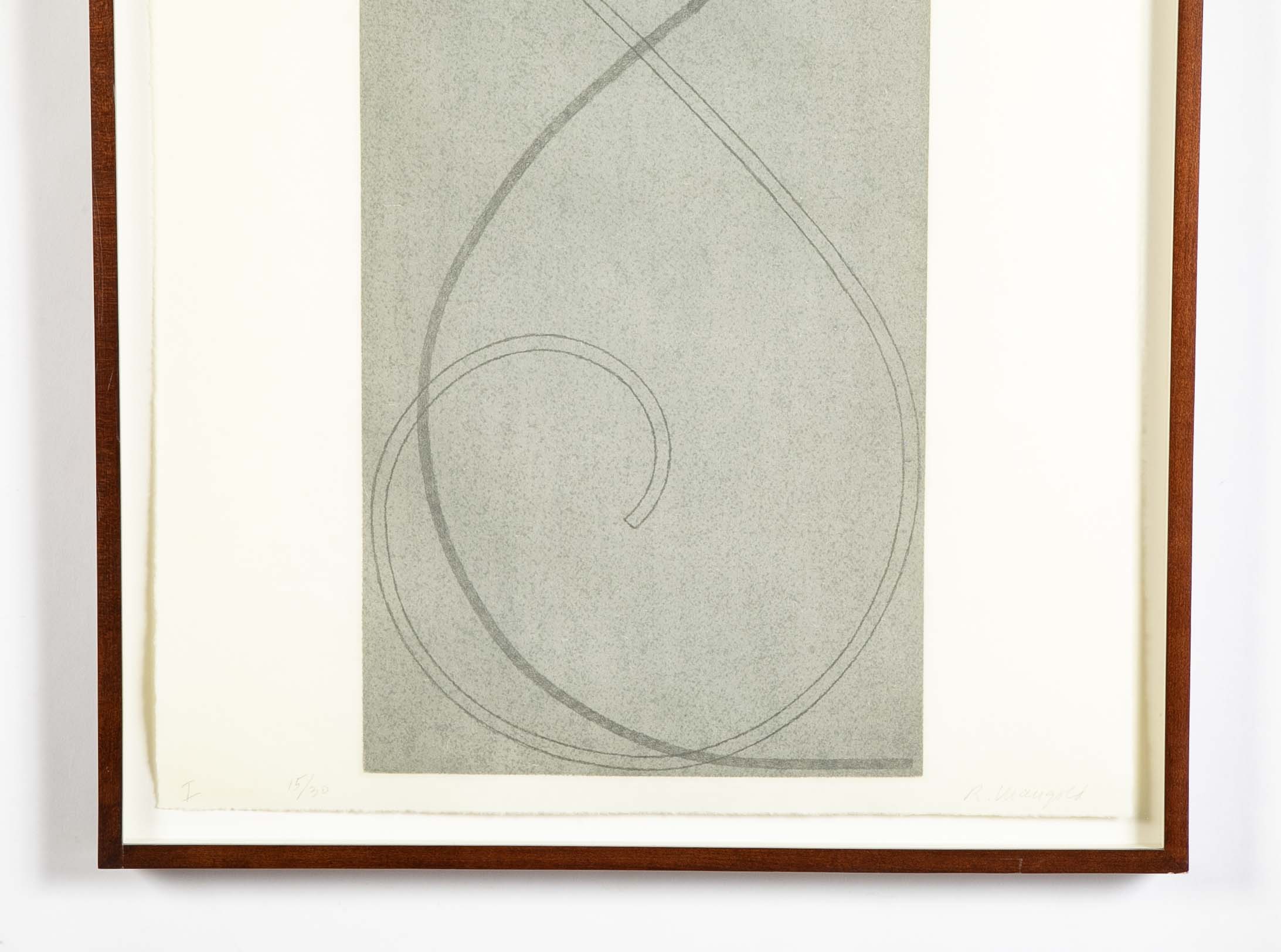 "Four Columns ( I, II, III, IV )" 4 Etchings with Aquatint by Robert Mangold