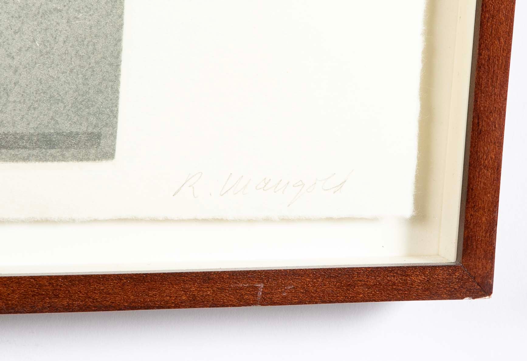 "Four Columns ( I, II, III, IV )" 4 Etchings with Aquatint by Robert Mangold