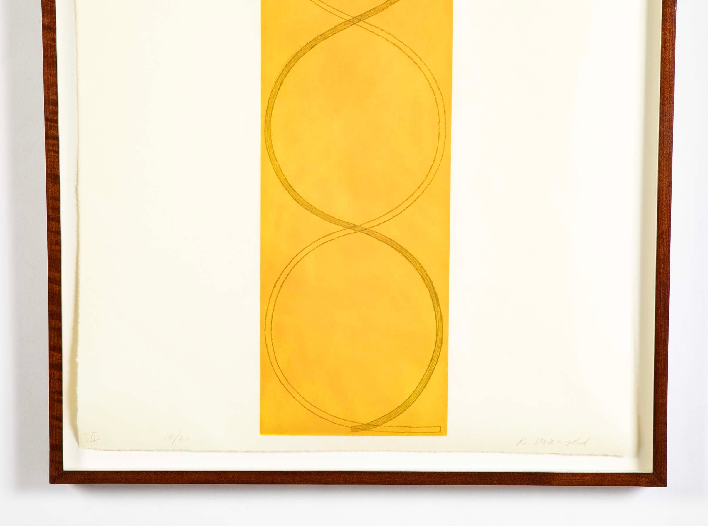 "Four Columns ( I, II, III, IV )" 4 Etchings with Aquatint by Robert Mangold