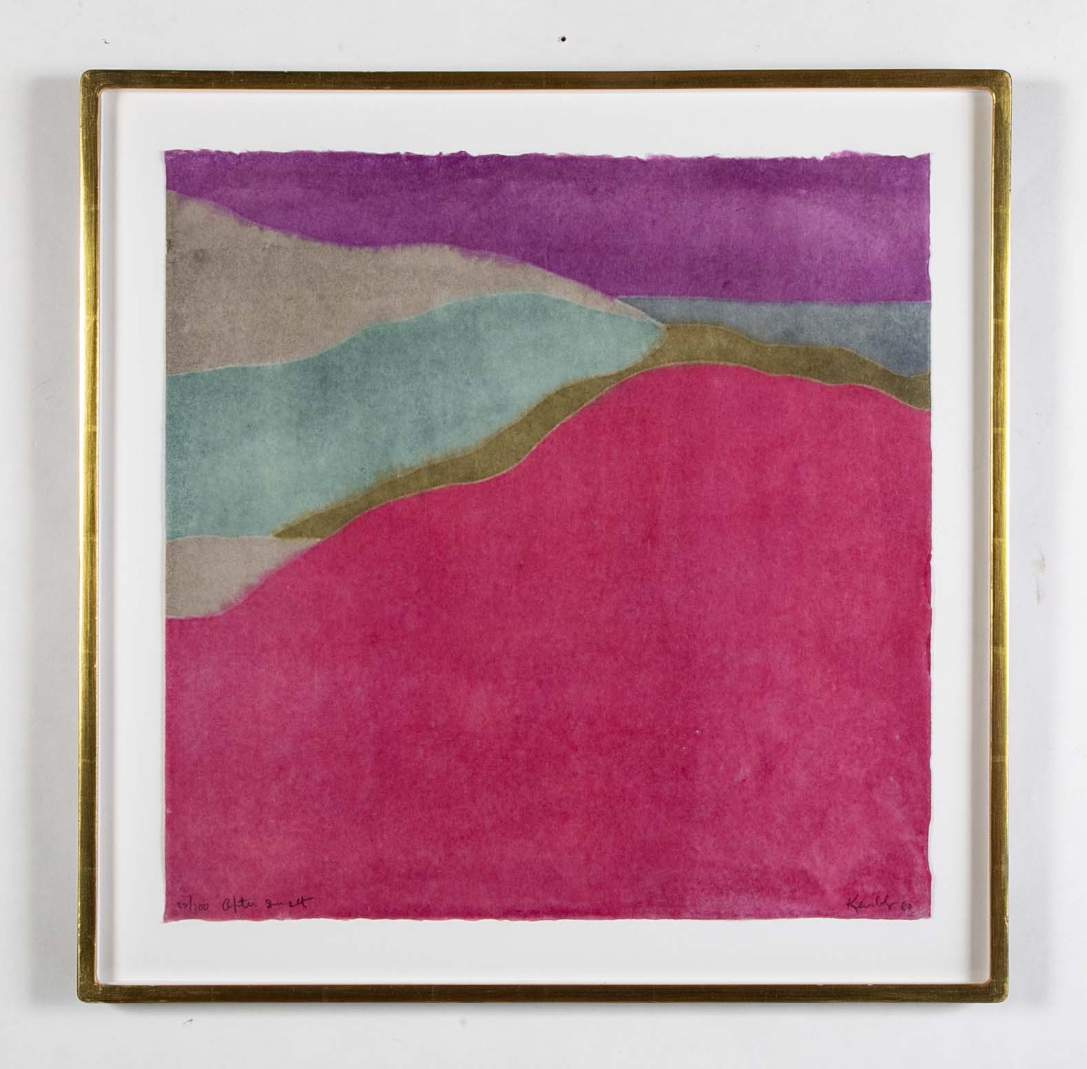 "After Sunset" Serigraph in Colors by Richard Kemble