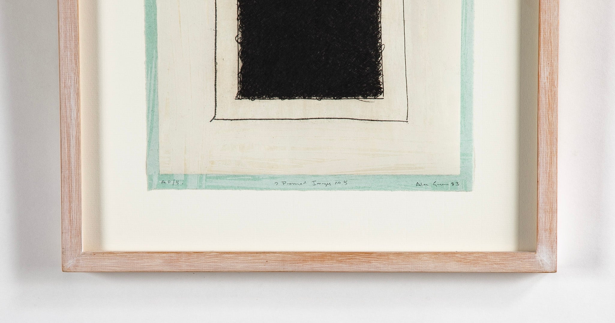 "Framed Image # 5" AP Lithograph by British Artist Alan Green